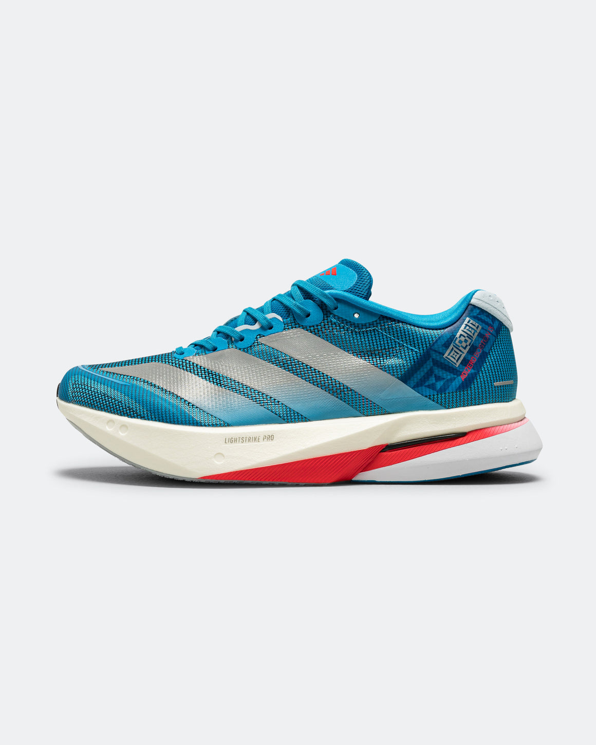 adidas - Mens Adizero Boston 13 - Solar Blue/Silver Metallic-Dark Solar Blue - Up There Athletics