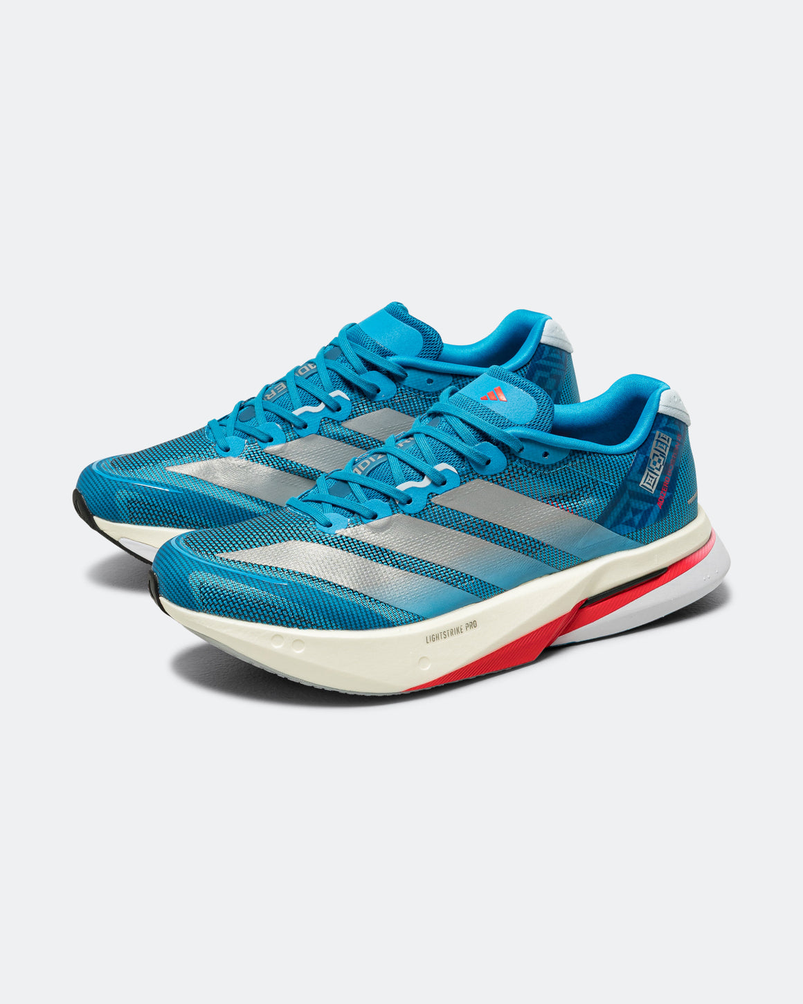 adidas - Mens Adizero Boston 13 - Solar Blue/Silver Metallic-Dark Solar Blue - Up There Athletics