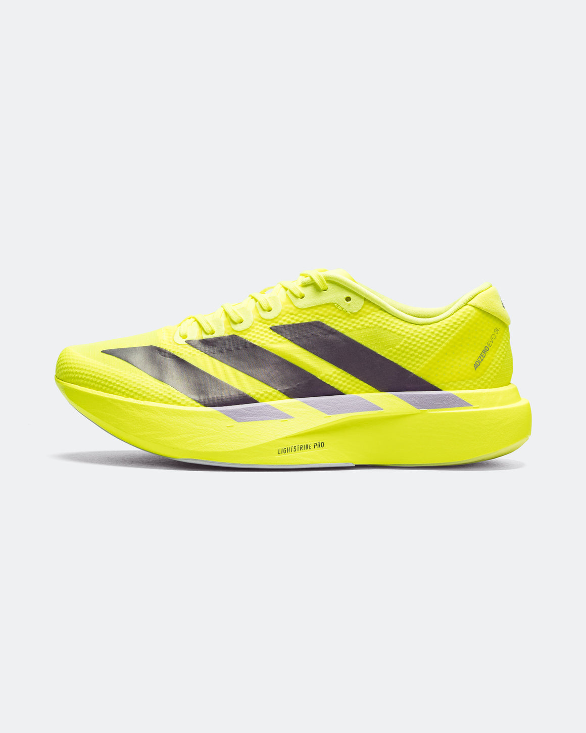 adidas - Mens Adizero Evo SL Woven - Solar Yellow/Aurora Plum-Powder Plum - Up There Athletics