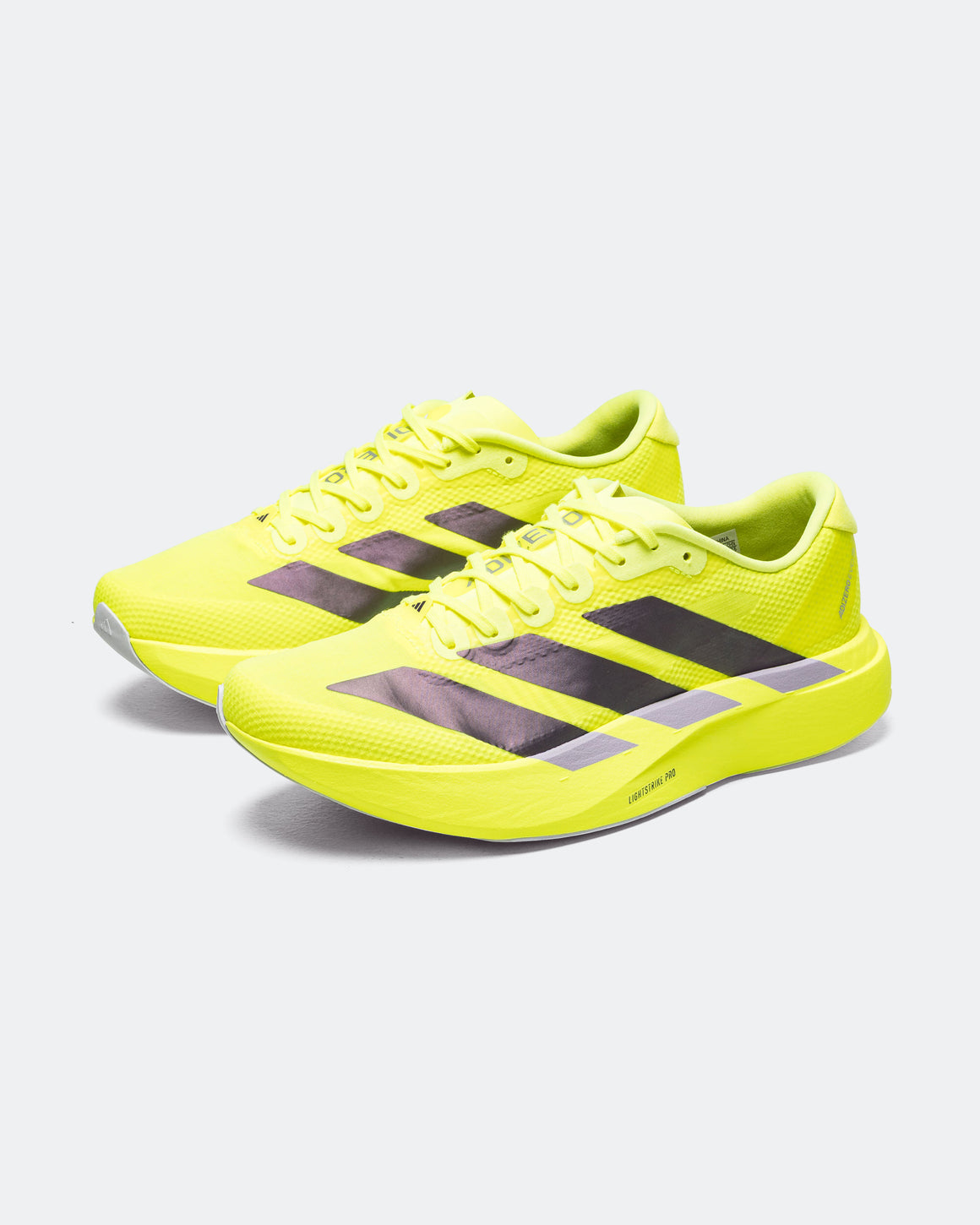 adidas - Mens Adizero Evo SL Woven - Solar Yellow/Aurora Plum-Powder Plum - Up There Athletics