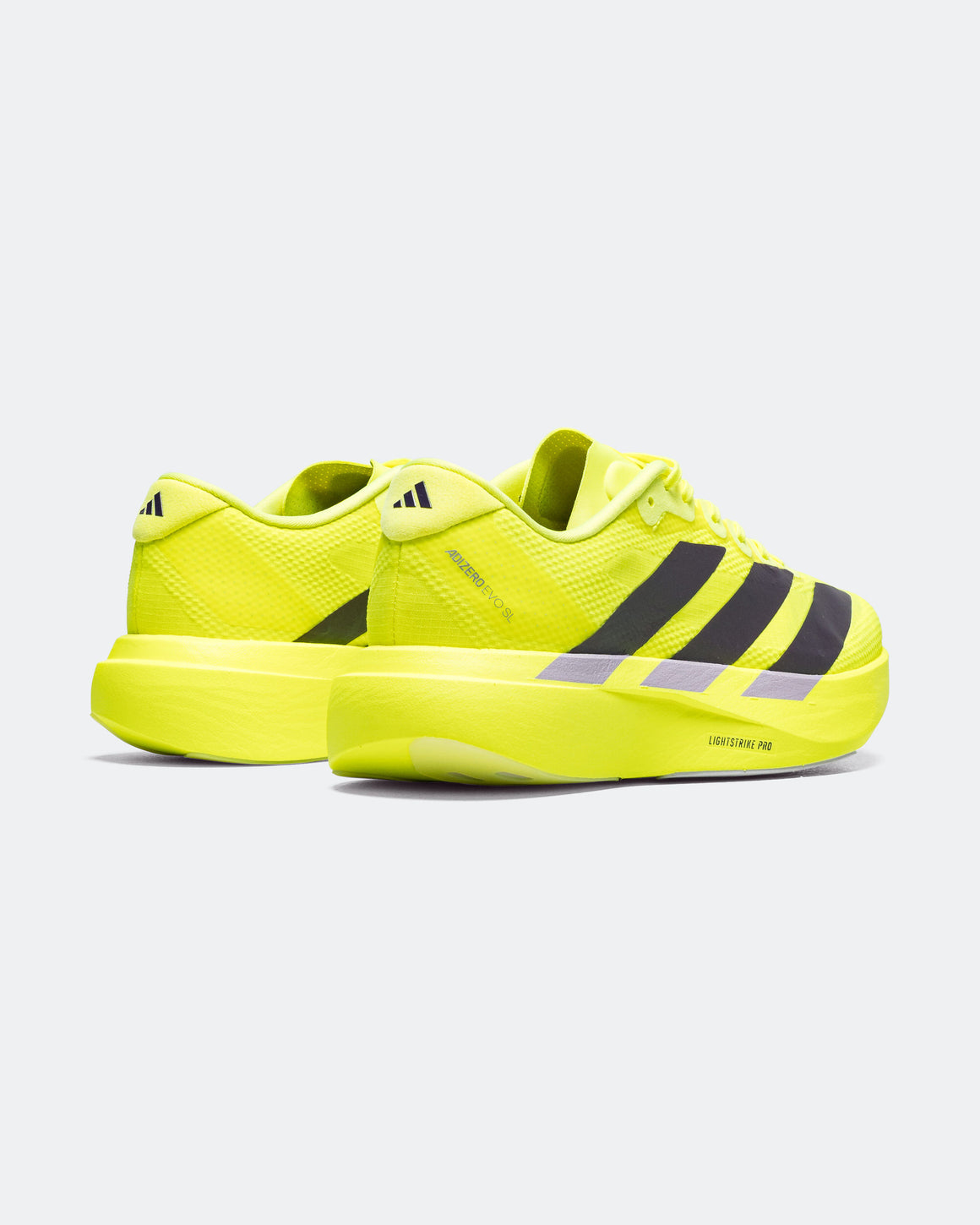 adidas - Mens Adizero Evo SL Woven - Solar Yellow/Aurora Plum-Powder Plum - Up There Athletics