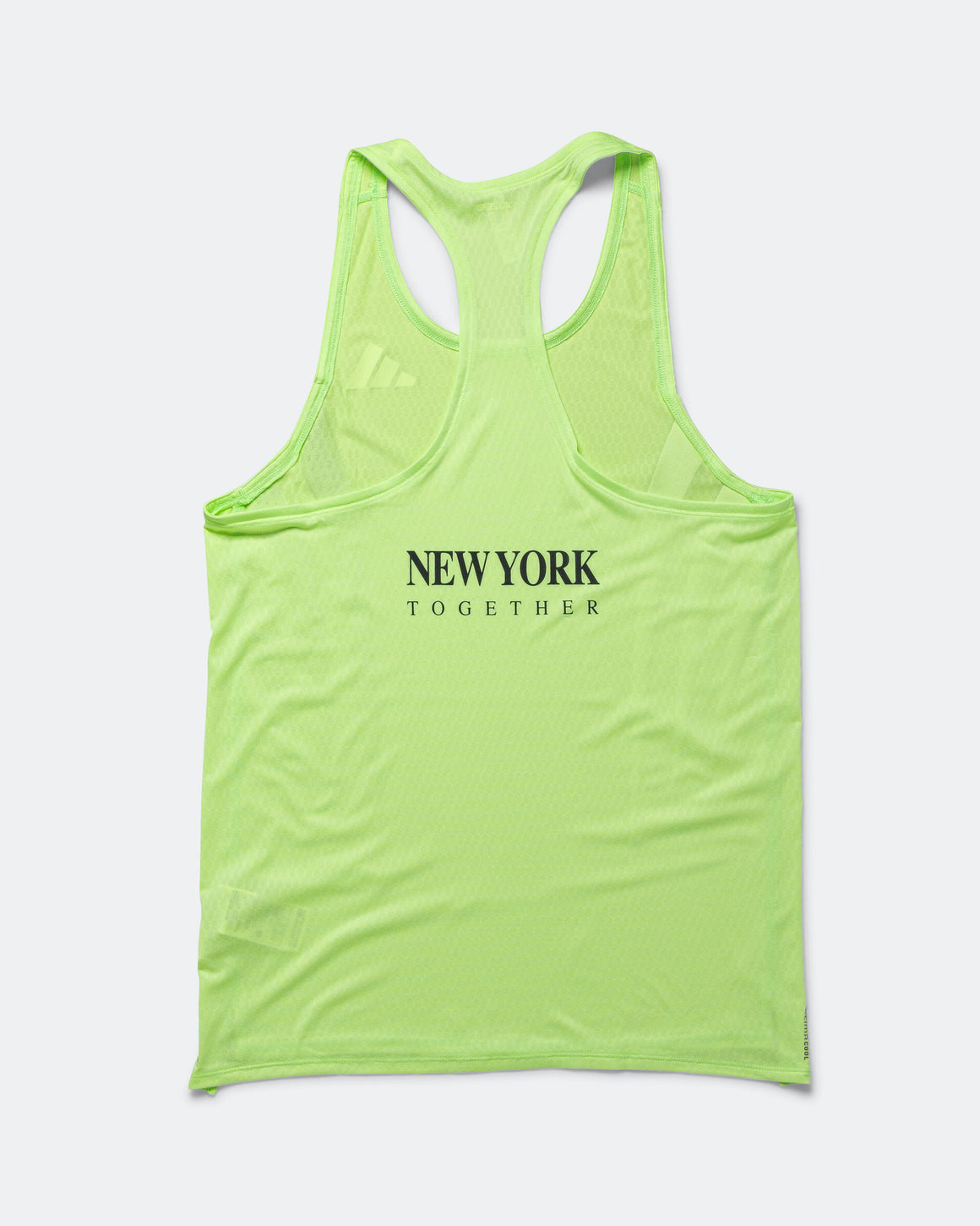adidas - Mens Adizero NYC Running Singlet - Lime Burst - Up There Athletics
