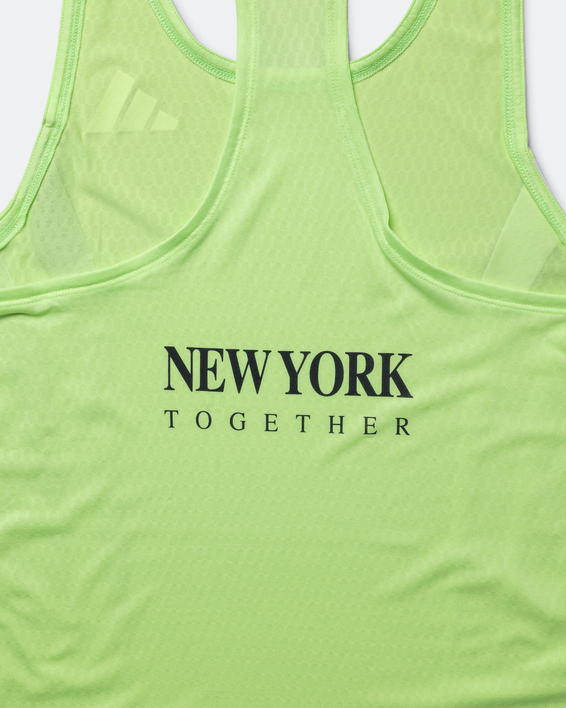 adidas - Mens Adizero NYC Running Singlet - Lime Burst - Up There Athletics