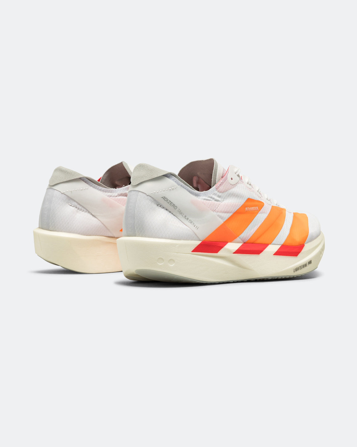 adidas - Mens Adizero Takumi Sen 11 - Footwear White/Lucid Orange-Lucid Red - Up There Athletics