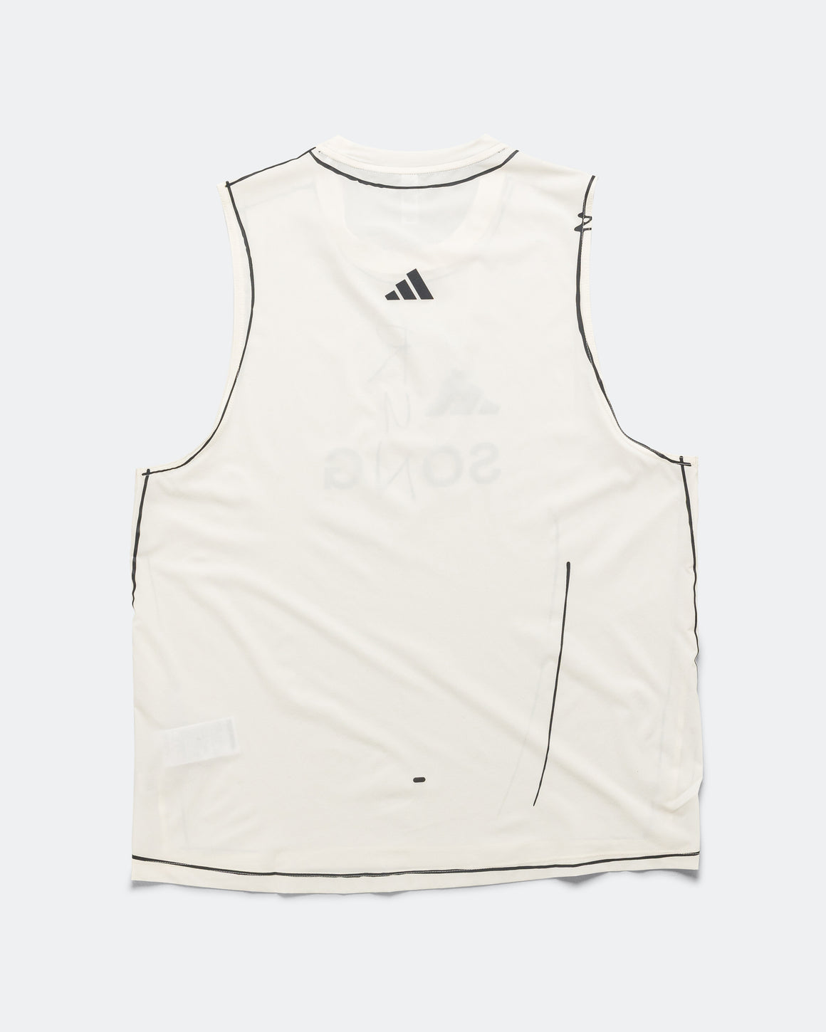 adidas - Mens Running Tank x SFTM - White - Up There Athletics
