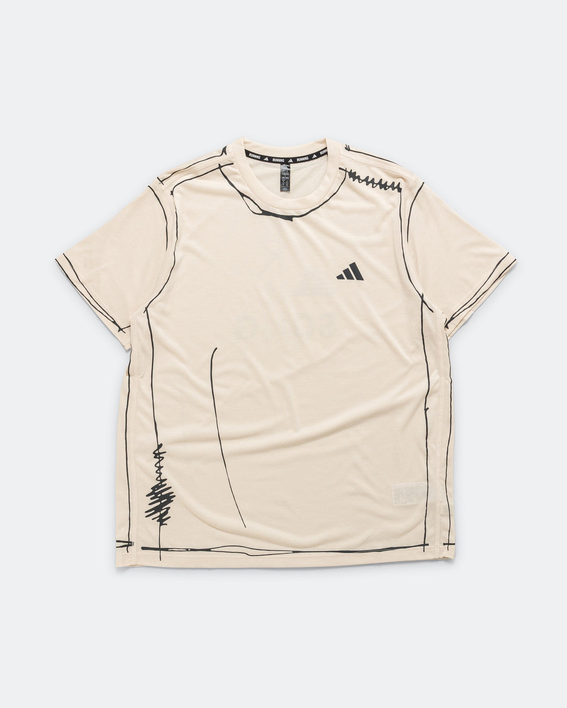 adidas - Mens Running Top x SFTM - Halo Ivory - Up There Athletics