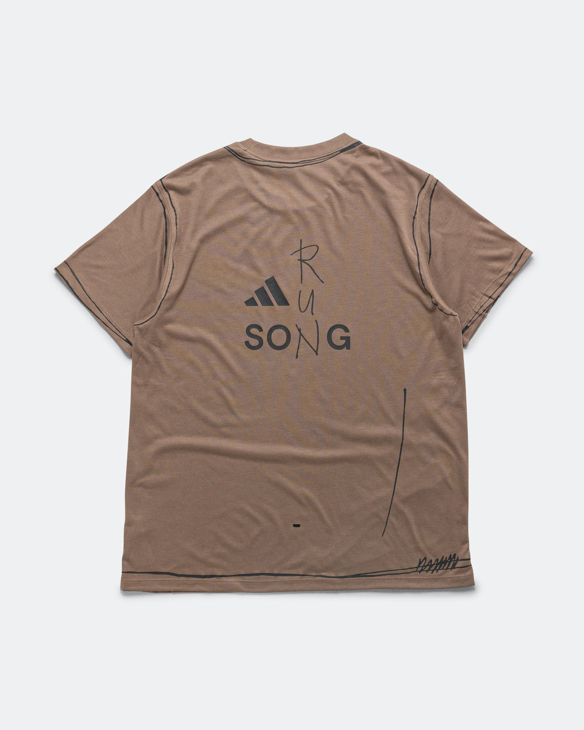 adidas - Mens Running Top x SFTM - Trace Brown - Up There Athletics