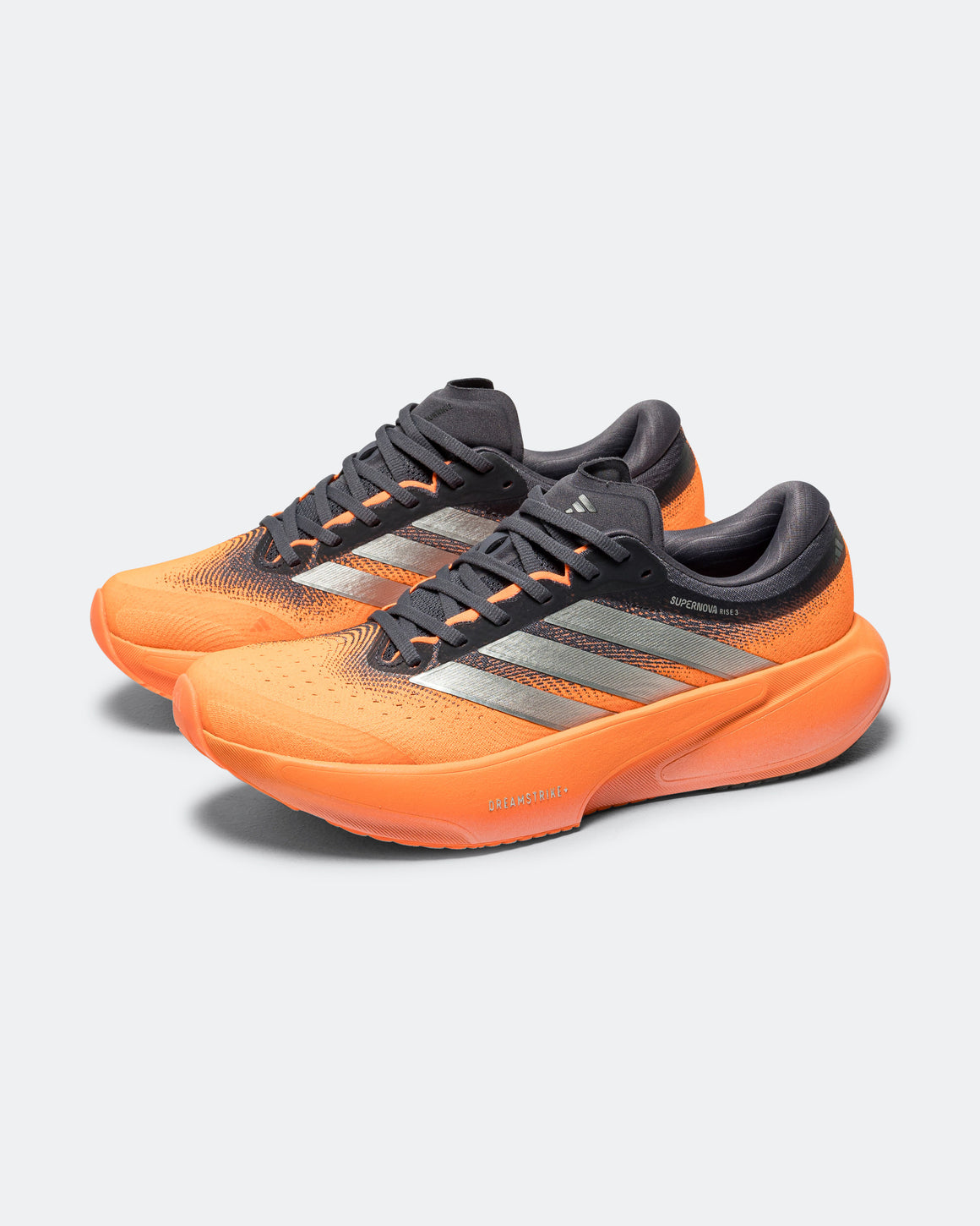 adidas - Mens Supernova Rise 3 - Aurora Onix/Silver Metallic-Lucid Orange - Up There Athletics