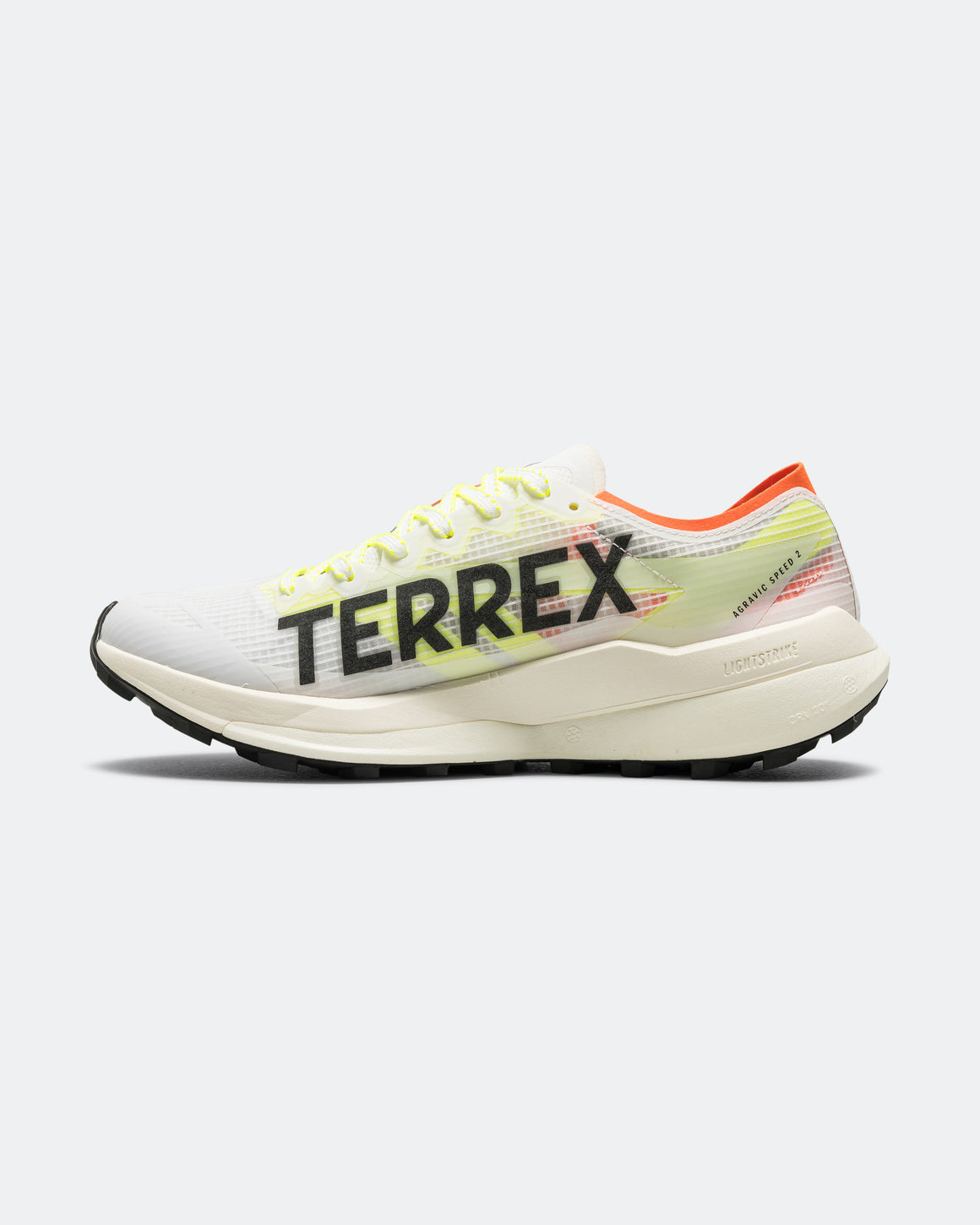 adidas - Mens Terrex Agravic Speed 2 - Footwear White/Core Black-Semi Impact Orange - Up There Athletics