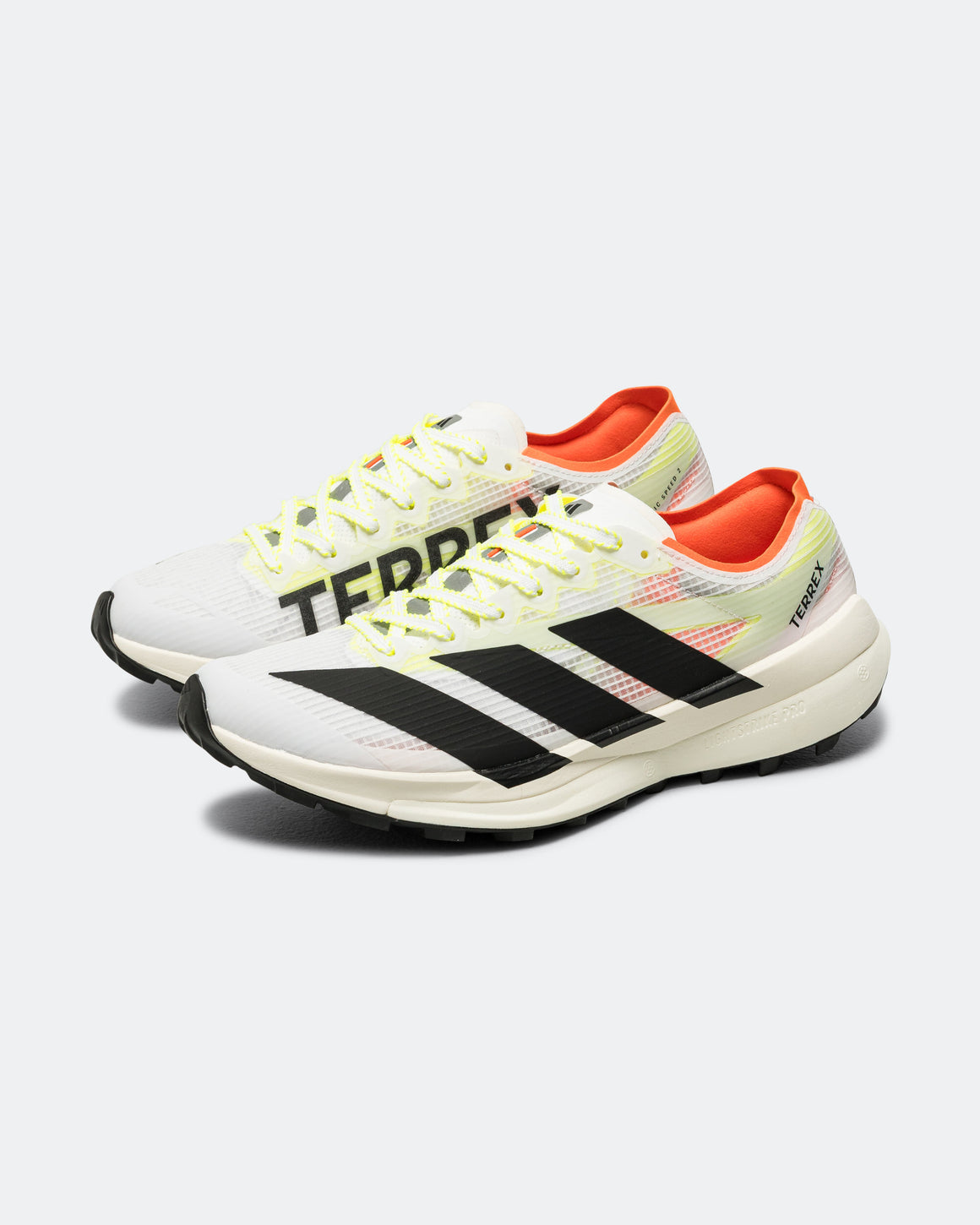 adidas - Womens Terrex Agravic Speed 2 - Footwear White/Core Black-Semi Impact Orange - Up There Athletics