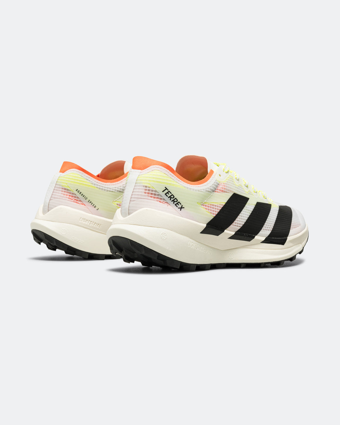 adidas - Womens Terrex Agravic Speed 2 - Footwear White/Core Black-Semi Impact Orange - Up There Athletics