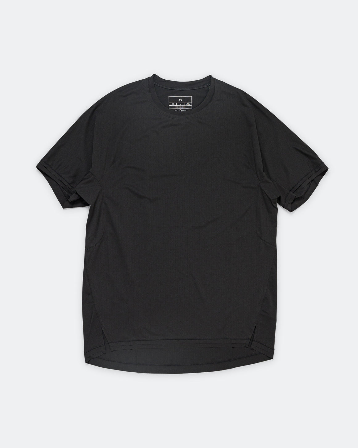 adidas - Mens Y-3 Running Short Sleeve Tee - Black - Up There Athletics