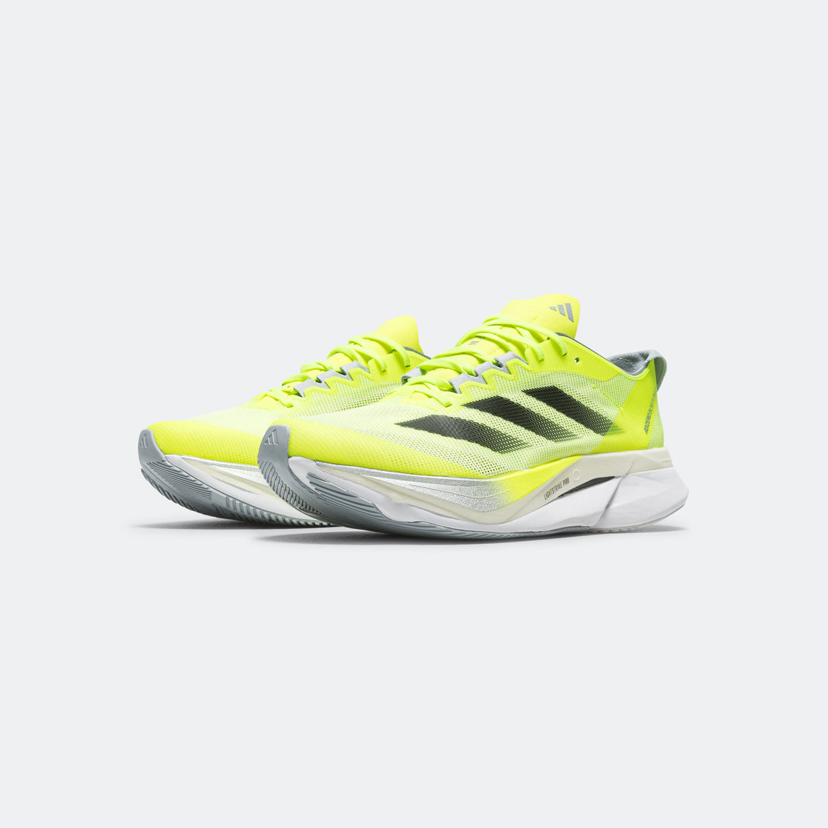 Mens Adizero Boston 12 - Lucid Lemon/Core Black-Silver Metallic