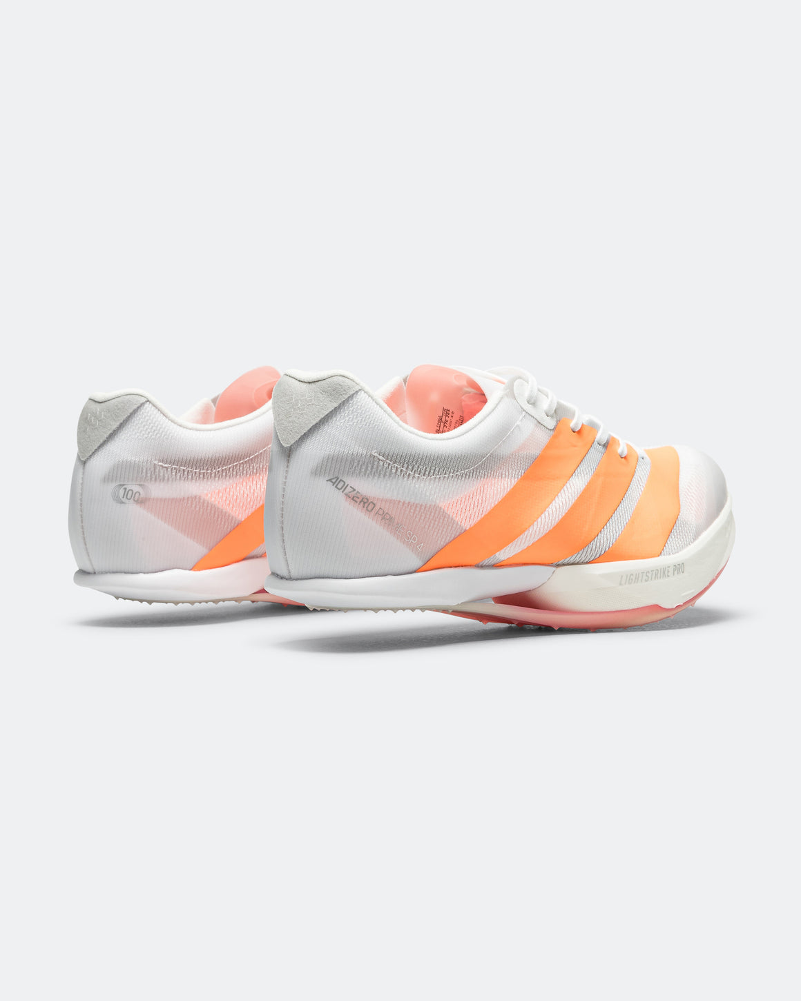 adidas - Adizero Prime SP 4 - Footwear White/Lucid Orange-Lucid Red - Up There Athletics
