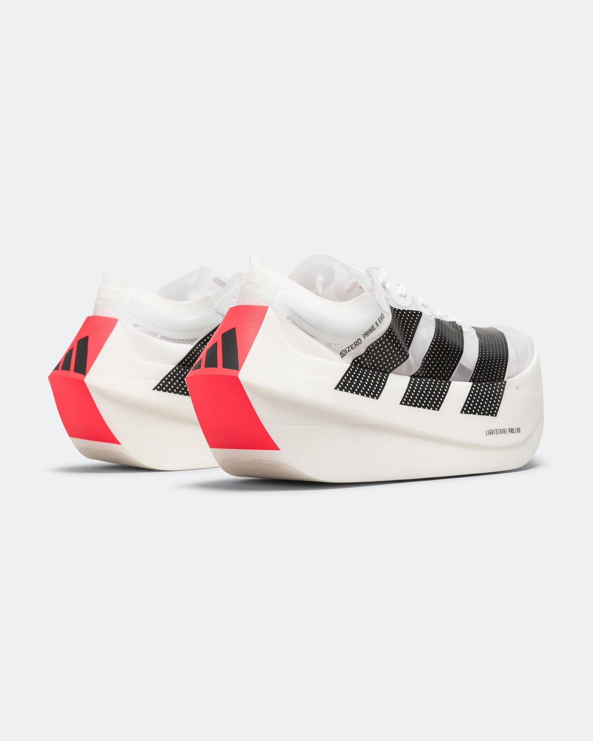 adidas - Adizero Prime X Evo - Cloud White/Core Black-Lucid Red - Up There Athletics