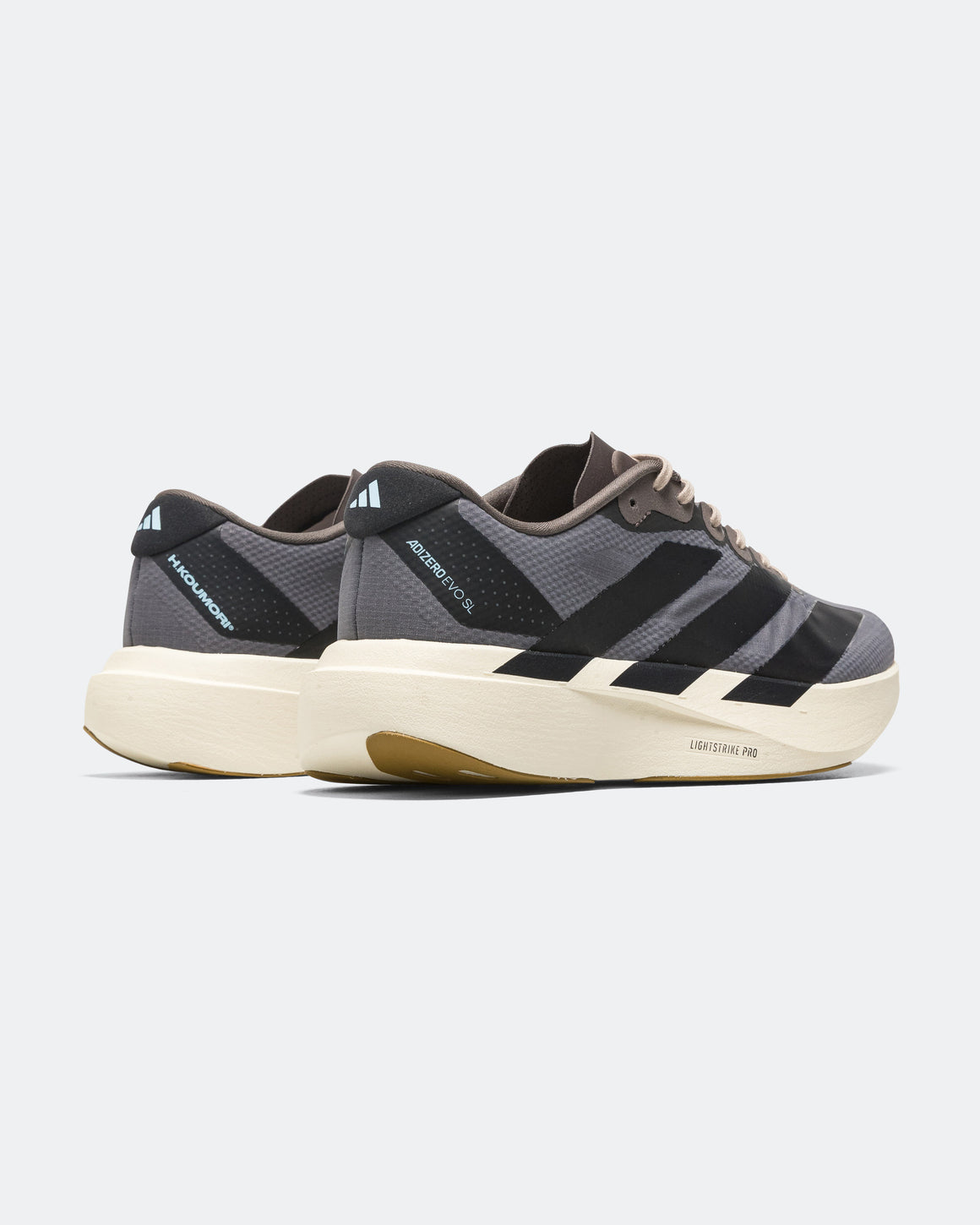 adidas - Mens Adizero Evo SL Woven x Hermanos Koumori - Charcoal/Night Grey-Clear Sky - Up There Athletics