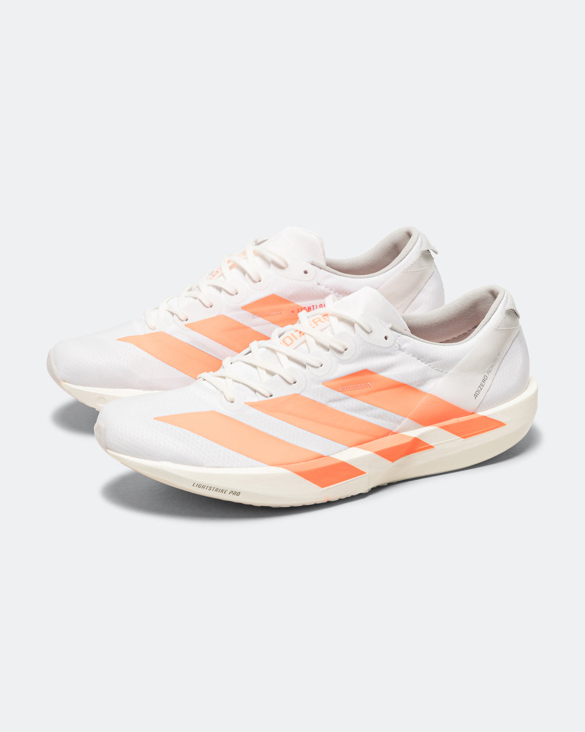 adidas - Mens Adizero Adios 9 - Footwear White/Lucid Orange-Lucid Red - Up There Athletics