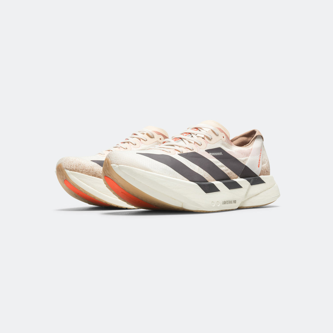 adidas - Mens Adizero Adios Pro 4 - Chalk White/Grey Strata-Impact Orange - Up There Athletics