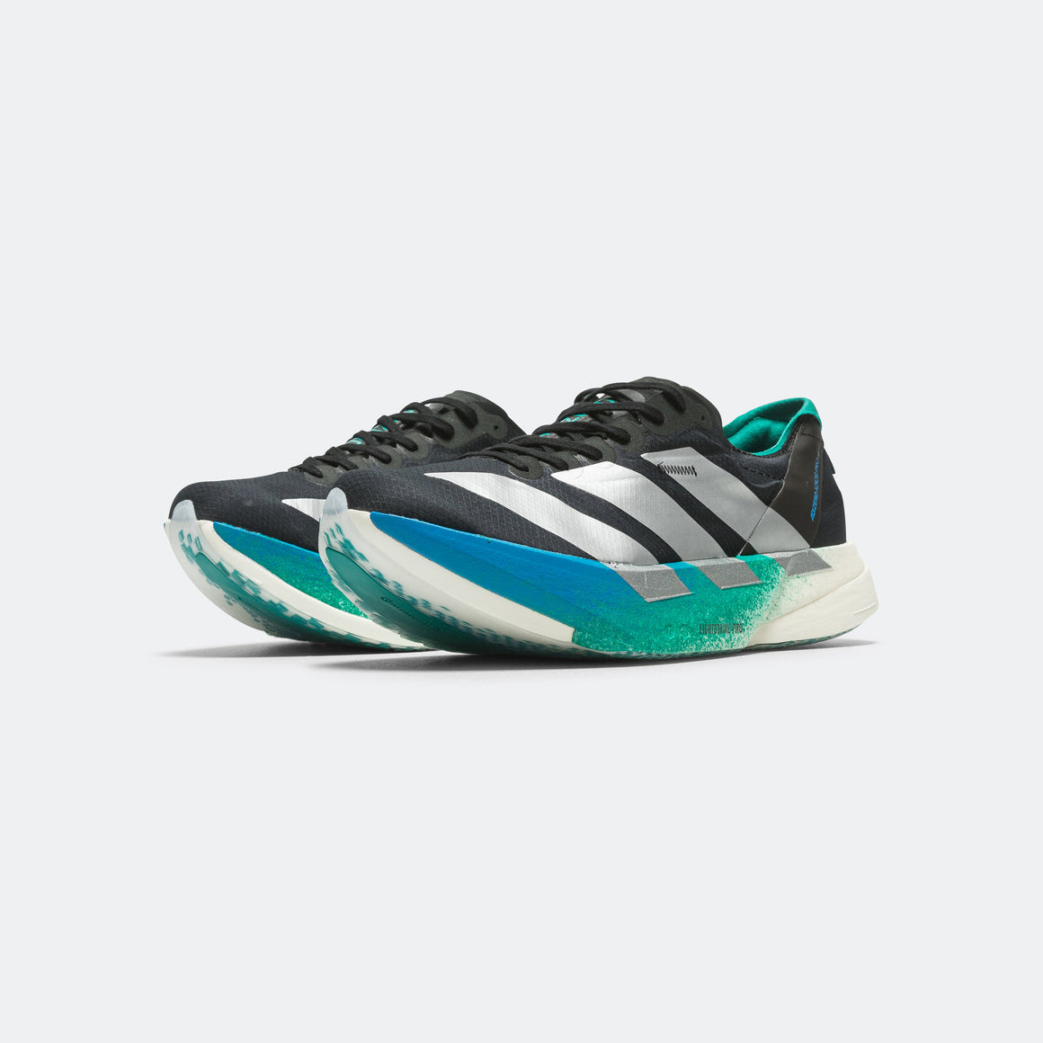 adidas - Mens Adizero Adios Pro 4 - Core Black/Matte Silver-Glory Green - Up There Athletics