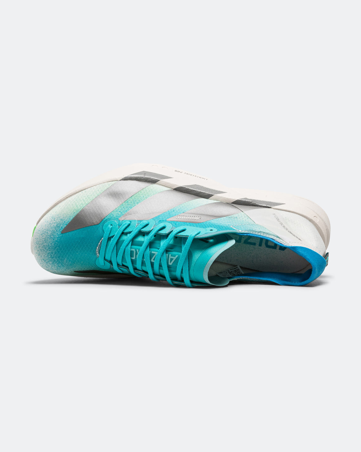 adidas - Mens Adizero Adios Pro 4 - Hi-Res Aqua/Iron Metallic-Grey One - Up There Athletics