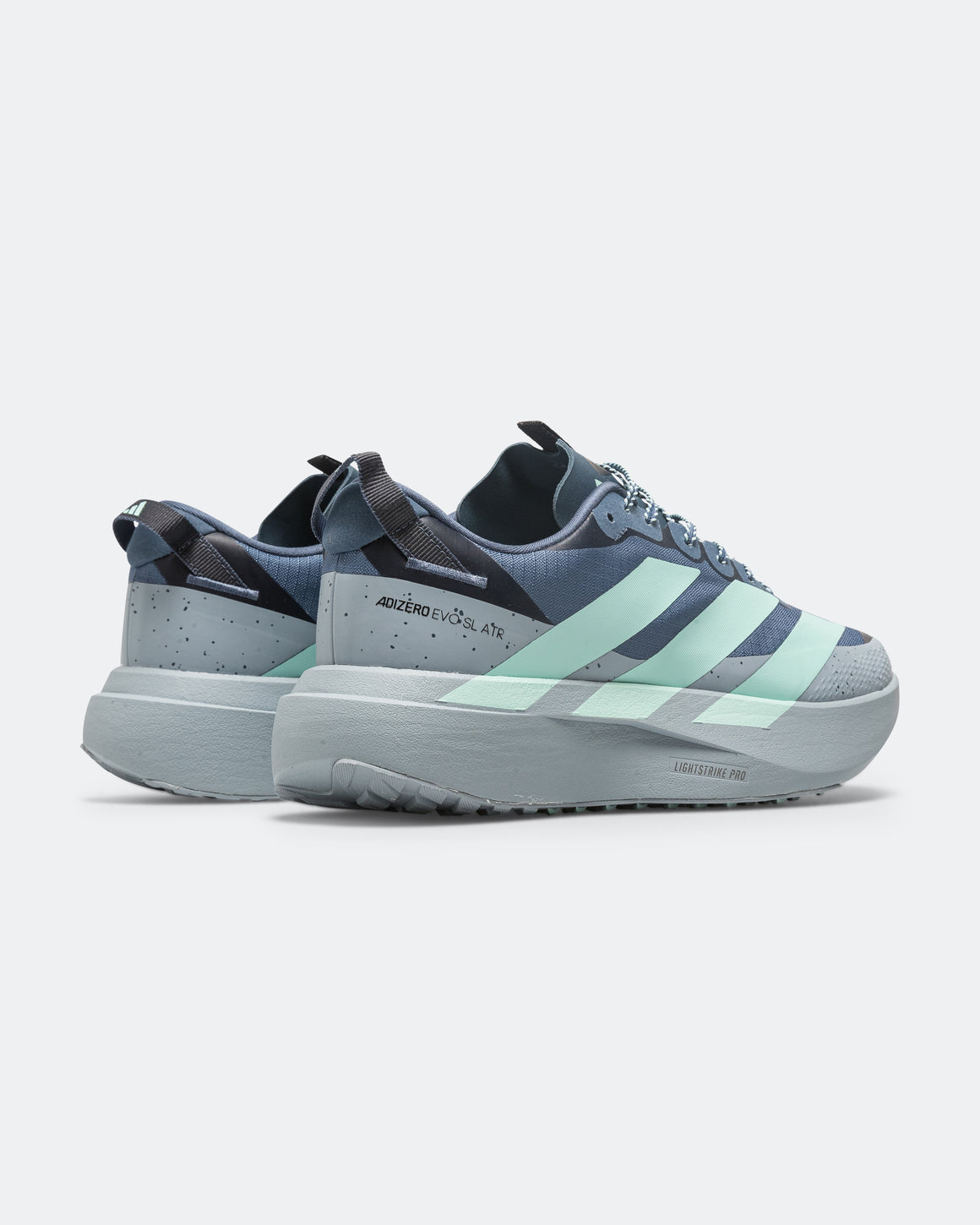adidas - Mens Adizero Evo SL ATR - Tech Ink/Semi Flash Aqua-light Grey - Up There Athletics