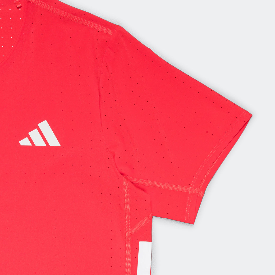 Mens Adizero Running Tee - Semi Lucid Red