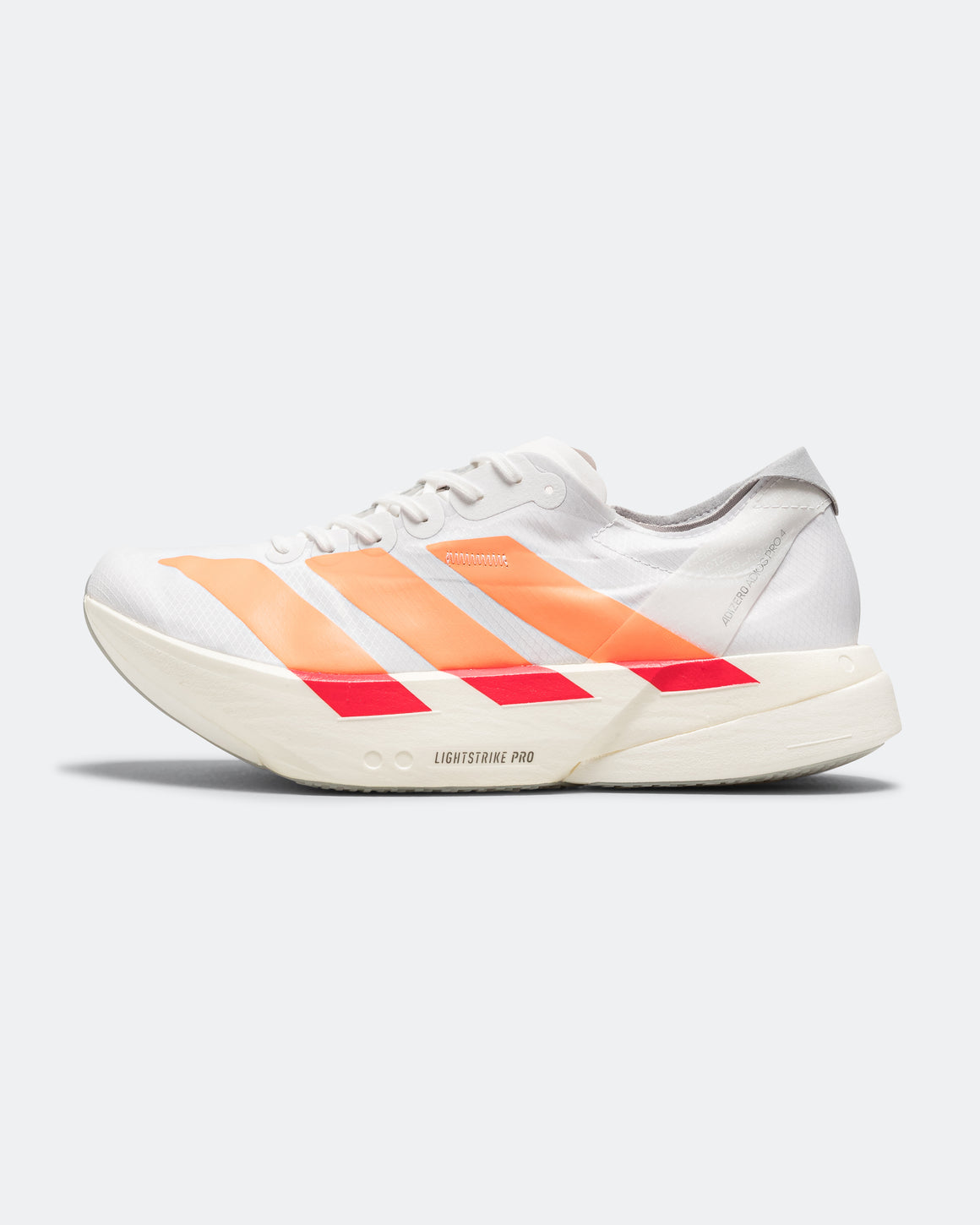 adidas - Mens Adizero Adios Pro 4 - Footwear White/Lucid Orange-Lucid Red - Up There Athletics