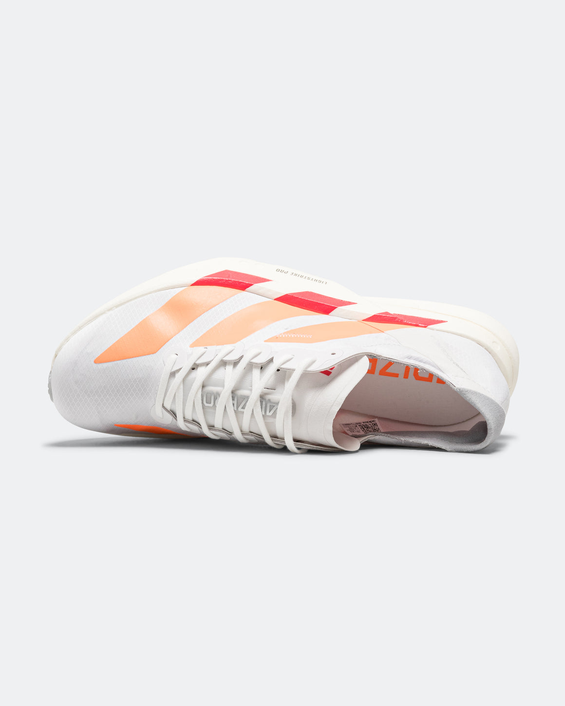 adidas - Mens Adizero Adios Pro 4 - Footwear White/Lucid Orange-Lucid Red - Up There Athletics