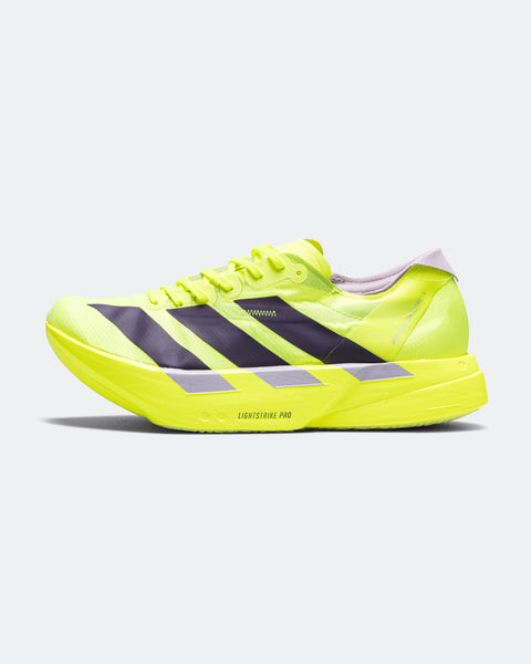 adidas - Womens Adizero Adios Pro 4 - Solar Yellow/Aurora Plum