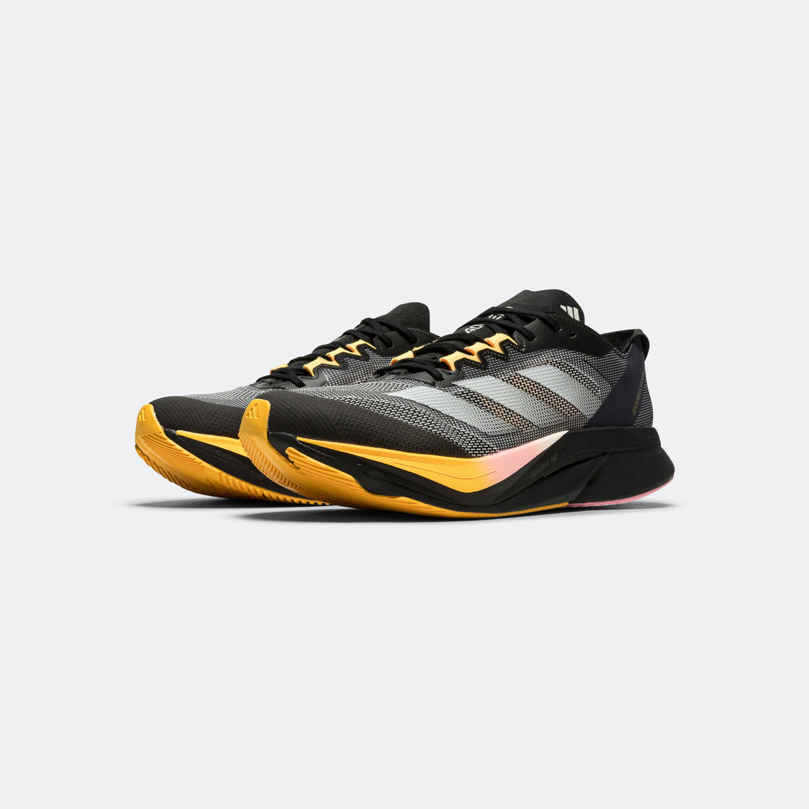adidas - Womens Adizero Boston 12 - Core Black/Zero Metallic-Spark - Up There Athletics