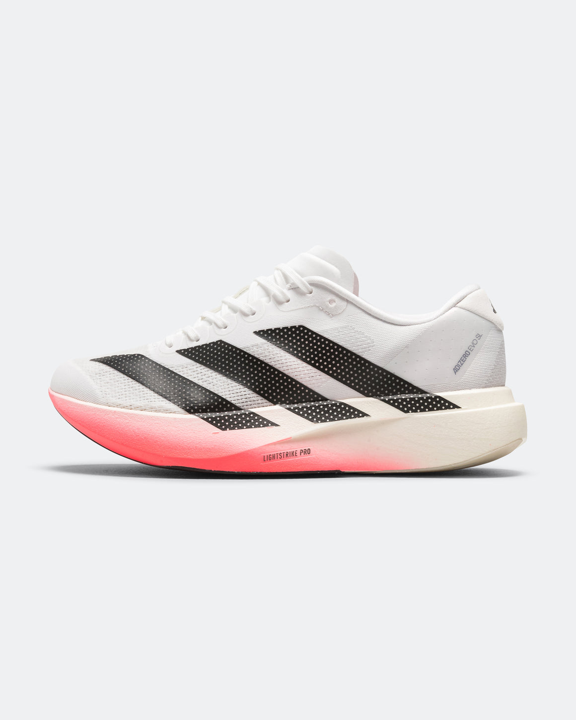adidas - Mens Adizero Evo SL - Cloud White/Core Black- Solar Turbo - Up There Athletics