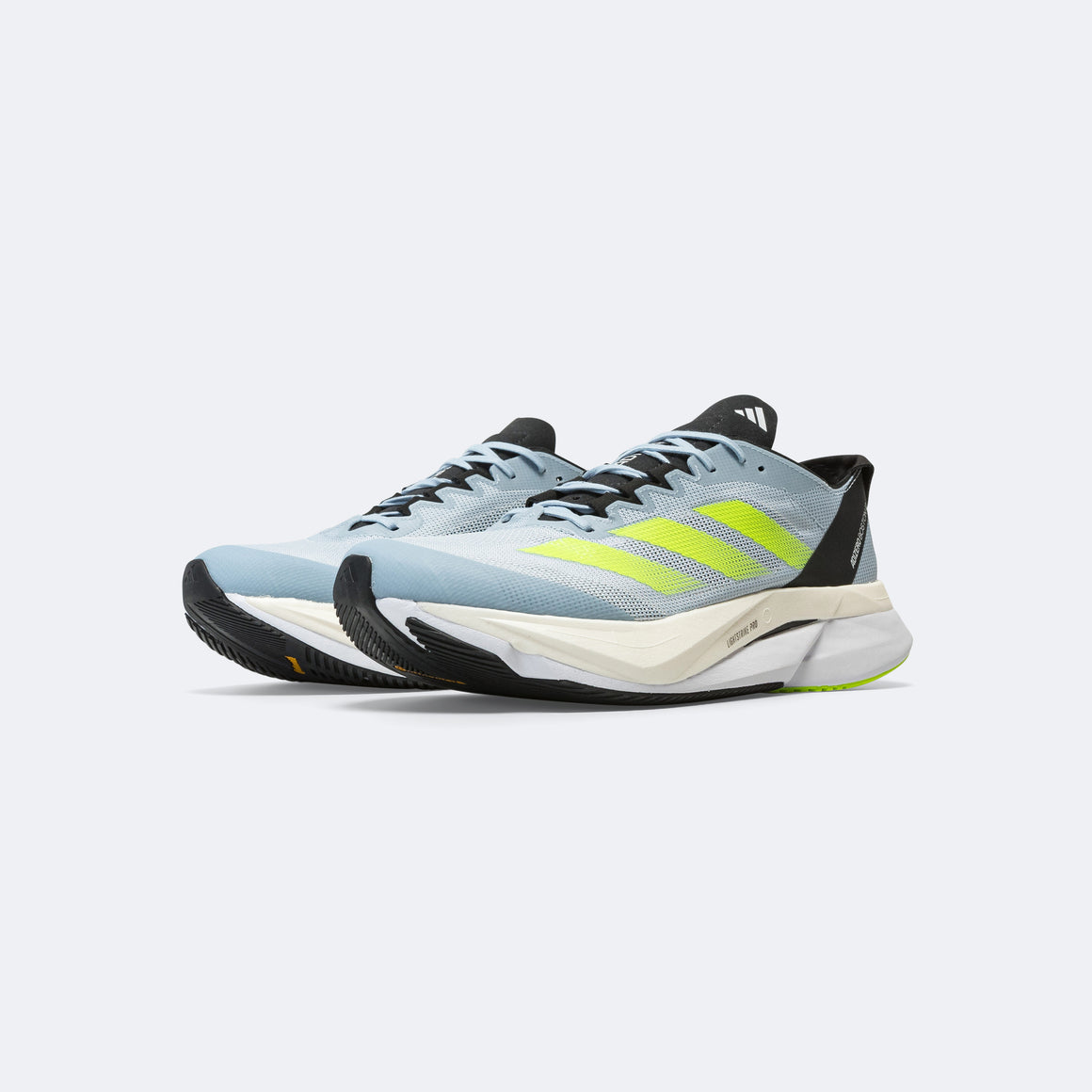 adidas - Mens adizero Boston 12 - Wonder Blue/Lucid Lemon/Carbon - Up There Athletics