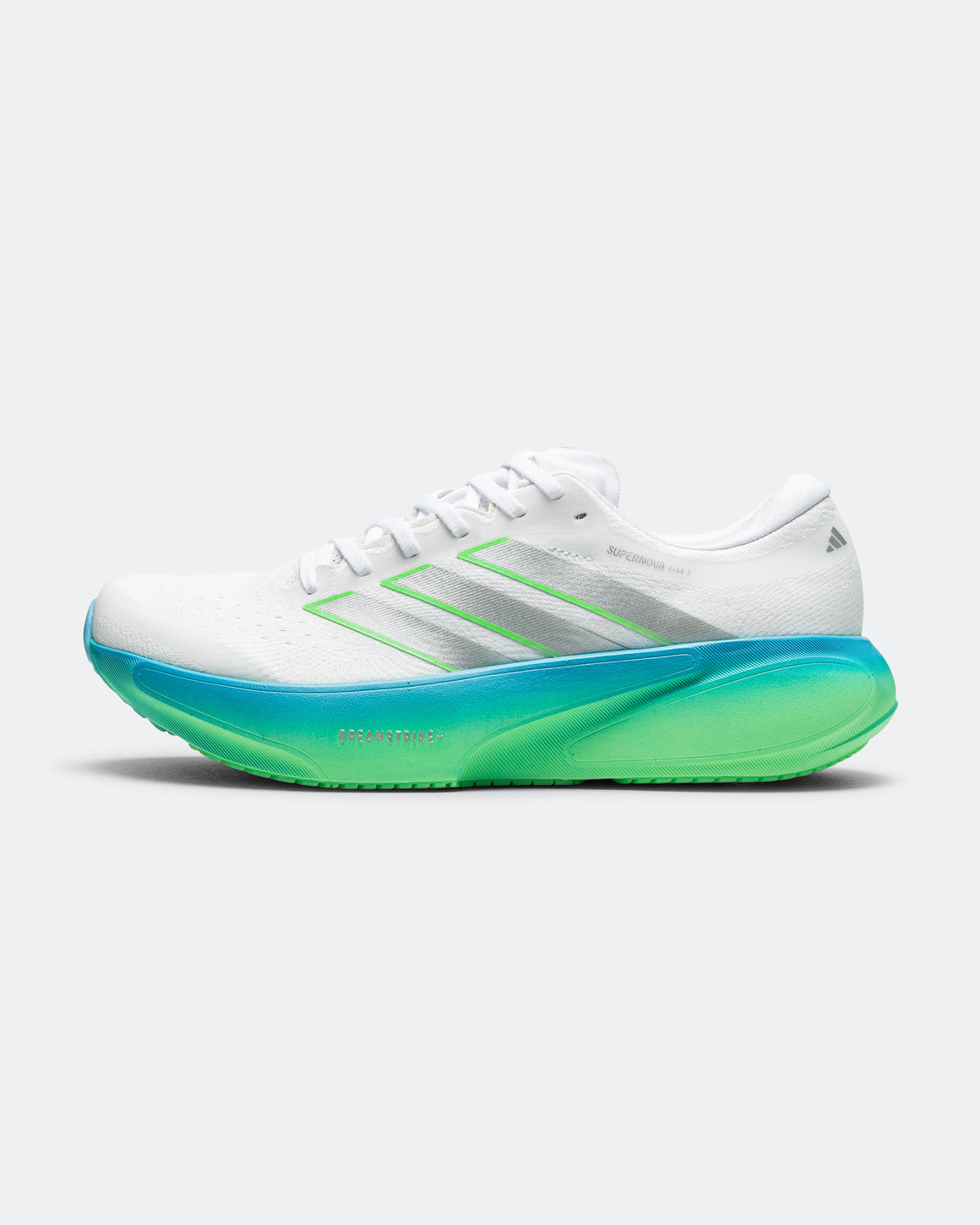 adidas - Mens Supernova Rise 3 - Footwear White/Silver Metallic-Semi Blue Burst - Up There Athletics