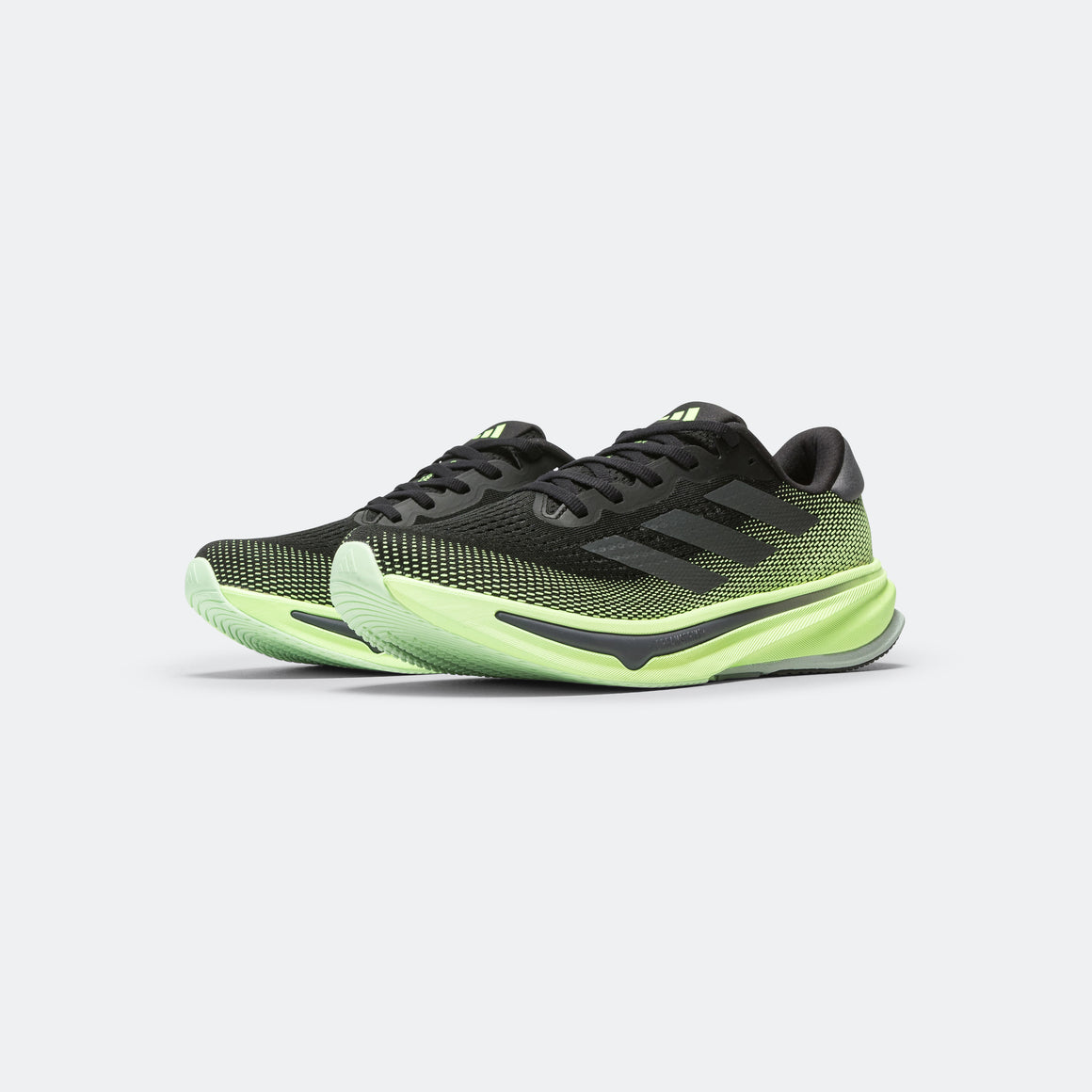 adidas - Mens Supernova Rise - Core Black/Grey Five-Green Spark - Up There Athletics