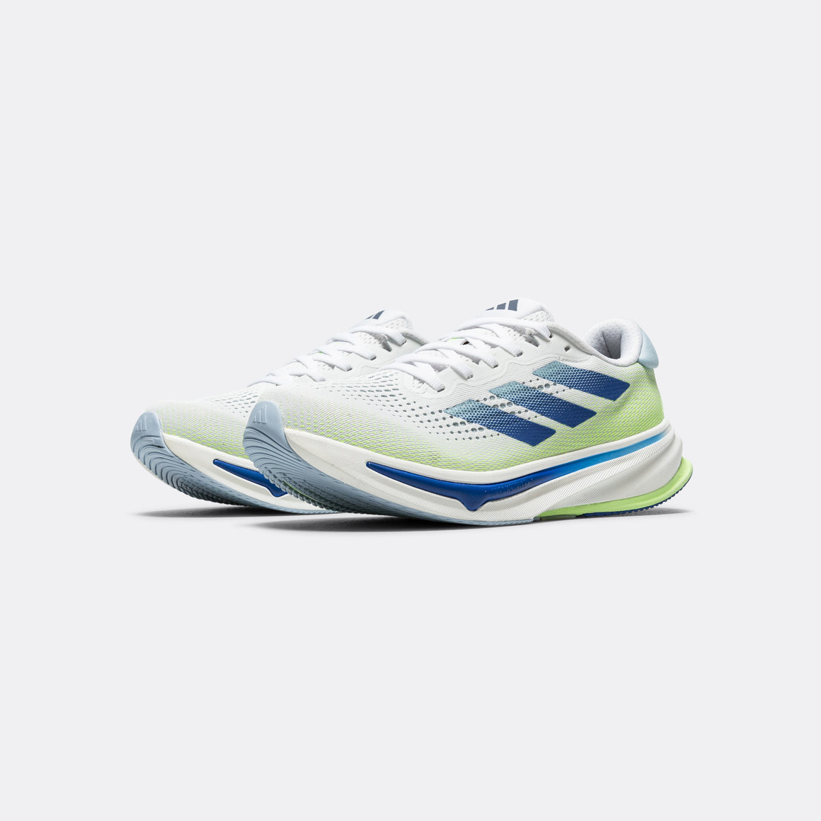 adidas - Mens Supernova Rise - Footwear White/Wonder Blue-Green Spark - Up There Athletics