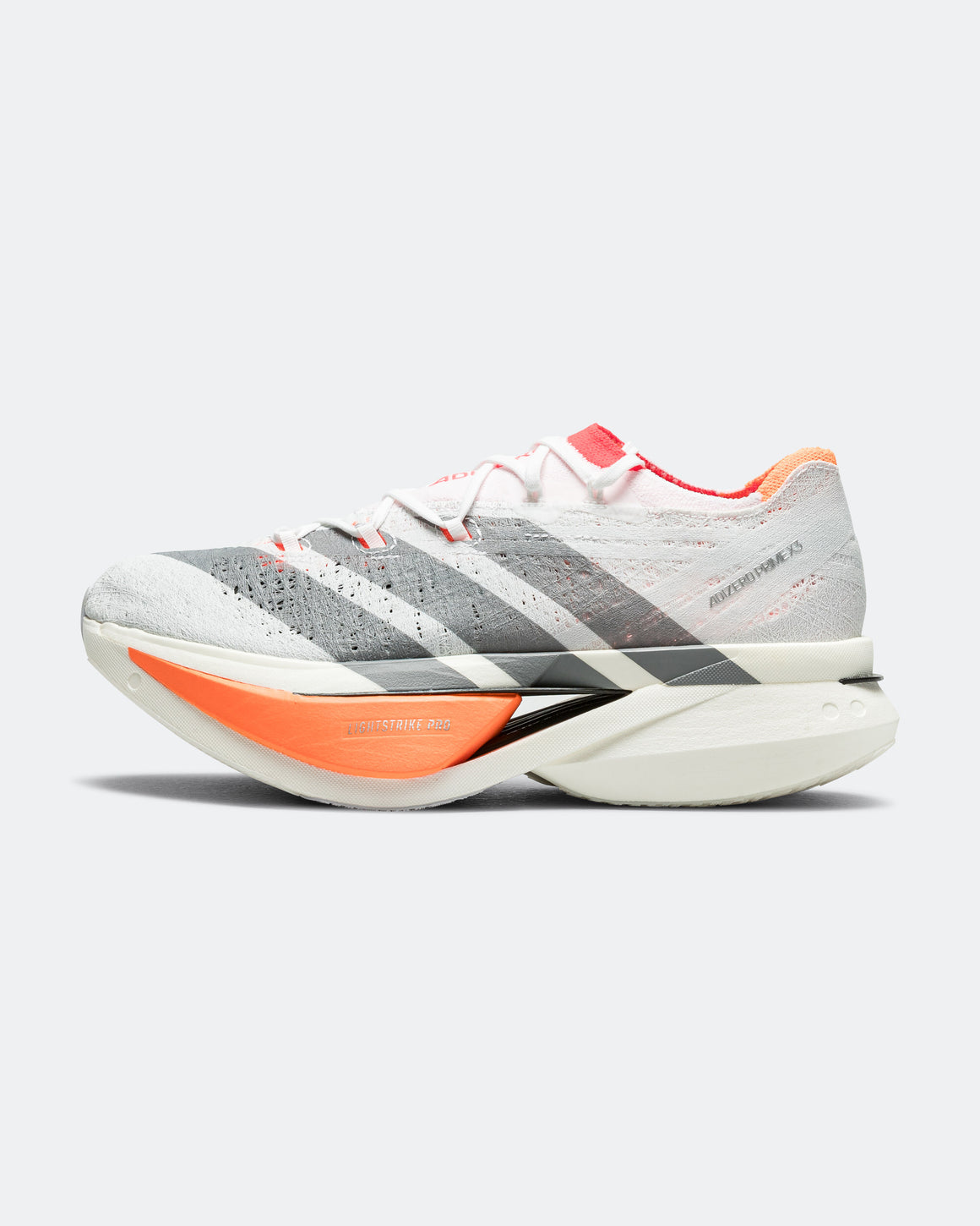 adidas - Adizero Prime X3 Strung - Footwear White/Footwear White-Lucid Red - Up There Athletics