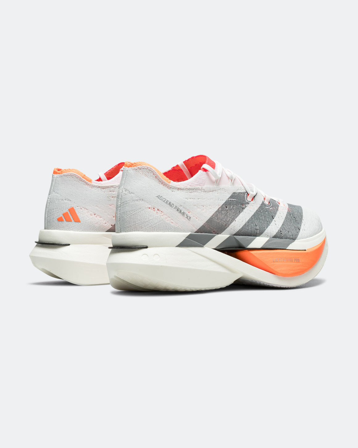adidas - Adizero Prime X3 Strung - Footwear White/Footwear White-Lucid Red - Up There Athletics