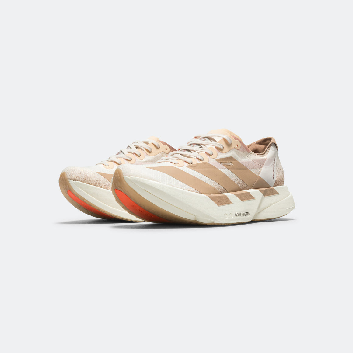 adidas - Womens Adizero Adios Pro 4 - Chalk White/Warm Sandstone-Semi Impact Orange - Up There Athletics