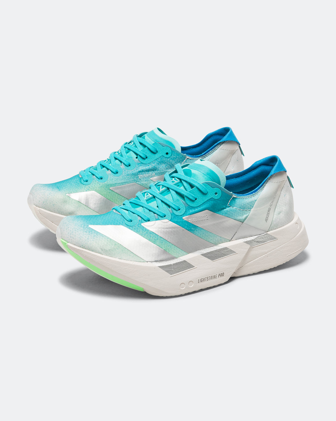 adidas - Womens Adizero Adios Pro 4 - Hi-Res Aqua/Matte Silver-Grey One - Up There Athletics