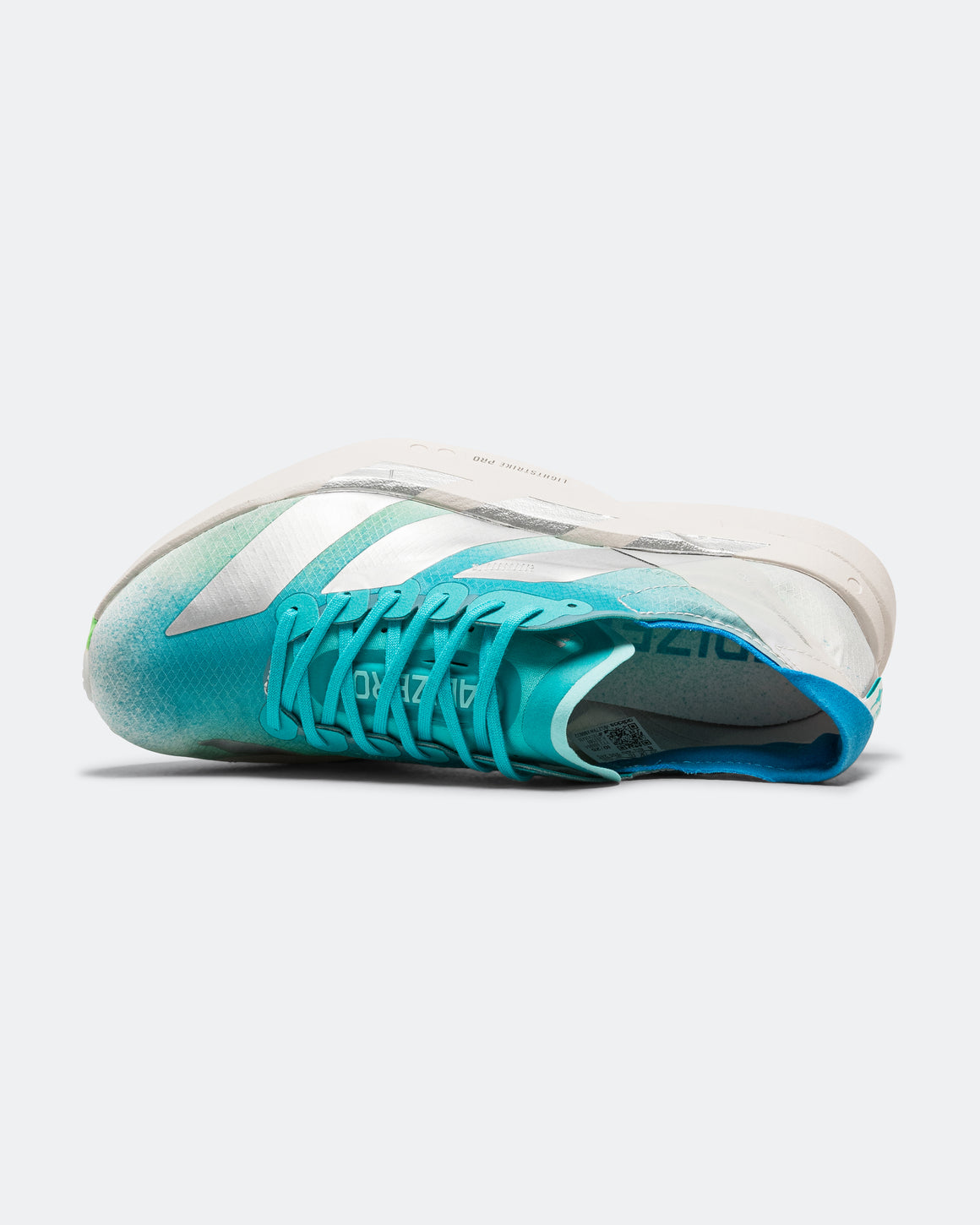 adidas - Womens Adizero Adios Pro 4 - Hi-Res Aqua/Matte Silver-Grey One - Up There Athletics
