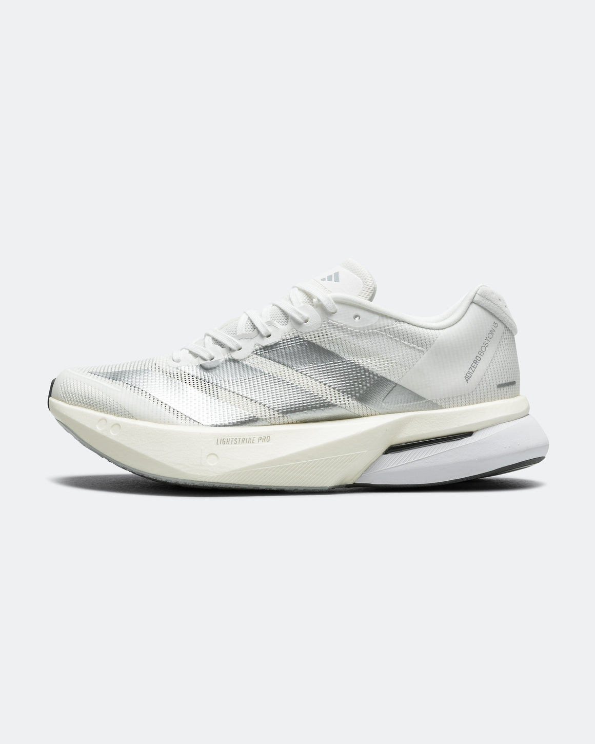 adidas - Womens Adizero Boston 13 - Footwear White/Matte Silver-Dash Grey - Up There Athletics
