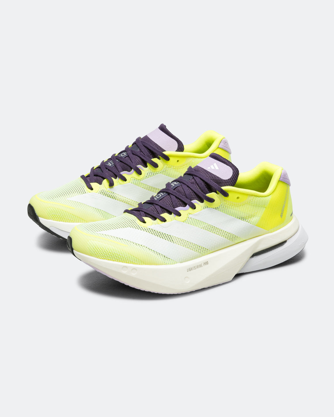 adidas - Womens Adizero Boston 13 - Solar Yellow/Footwear White-Powder Plum - Up There Athletics