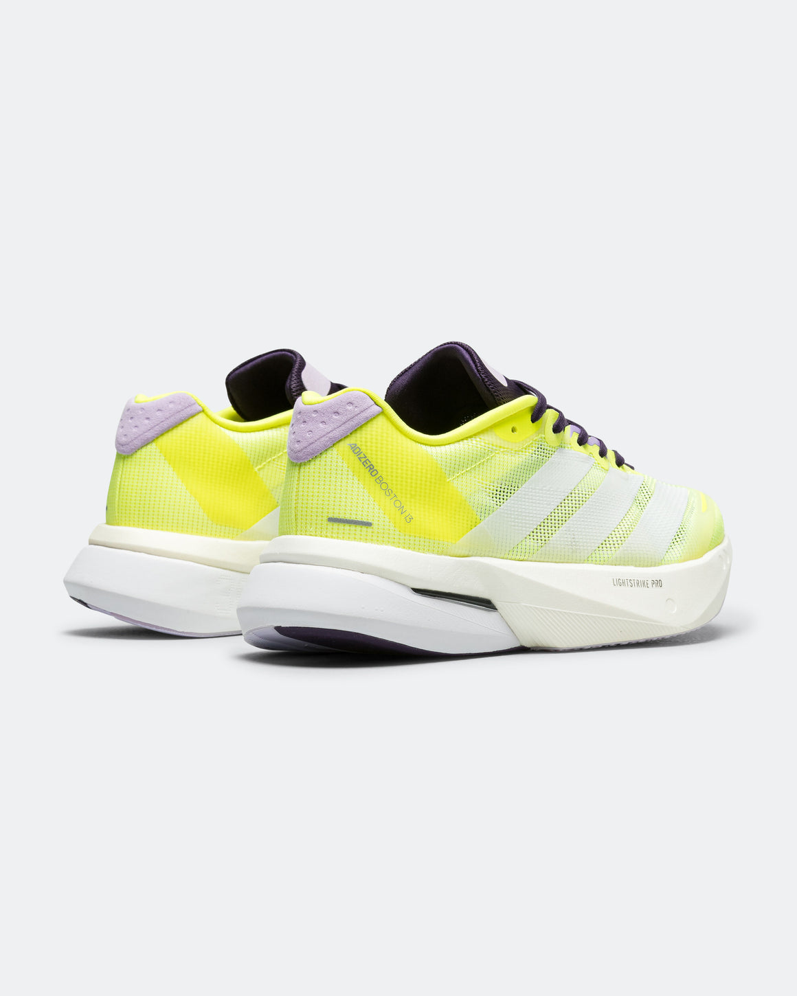 adidas - Womens Adizero Boston 13 - Solar Yellow/Footwear White-Powder Plum - Up There Athletics