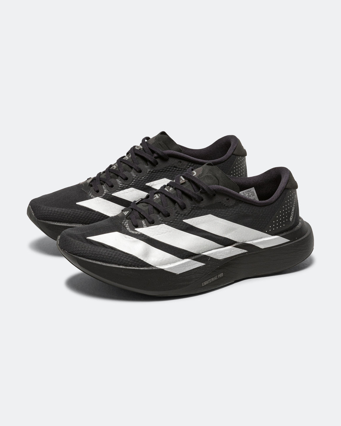adidas - Womens Adizero Evo SL Woven - Core Black/Silver Metallic-Carbon - Up There Athletics