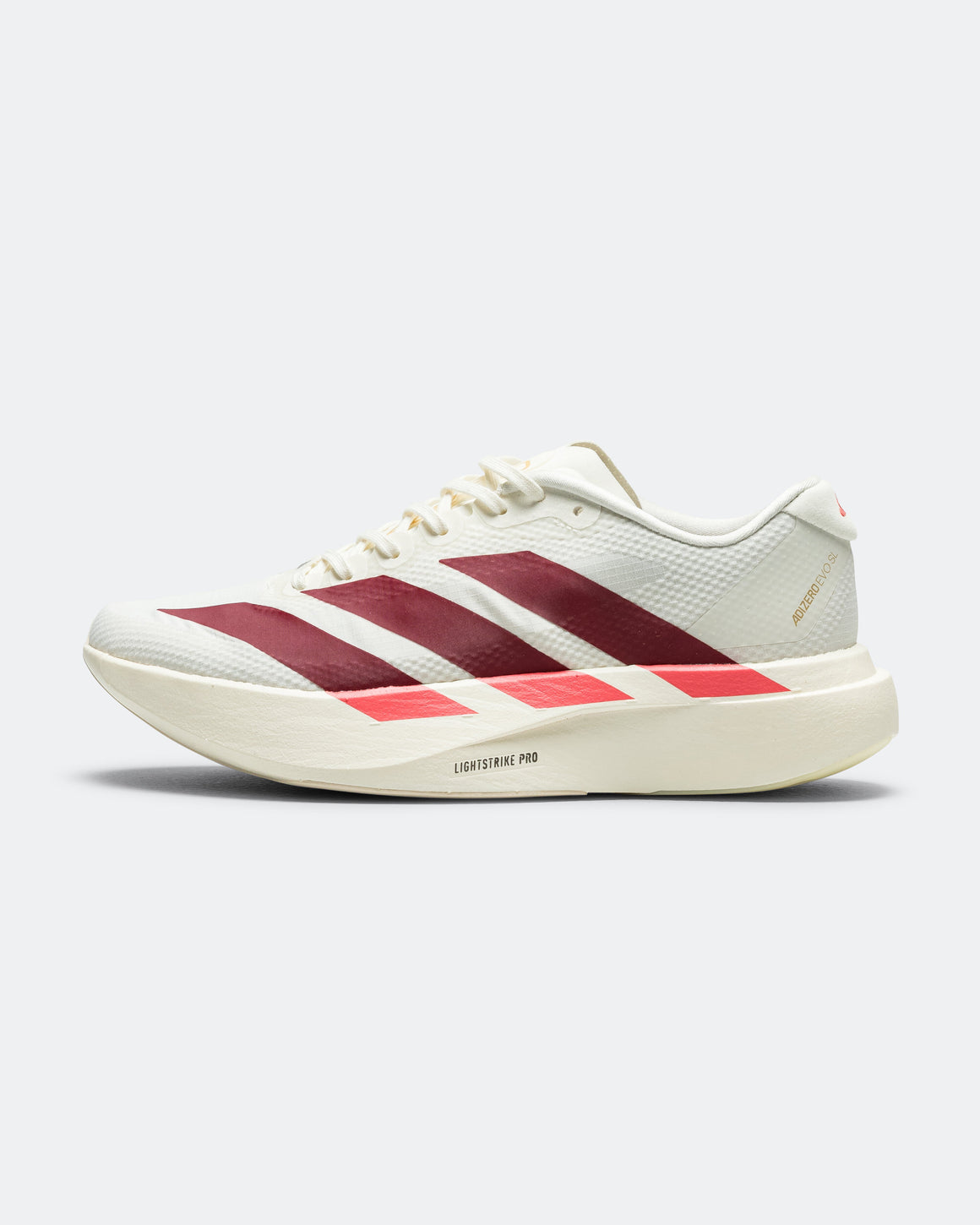 adidas - Womens Adizero Evo SL Woven - Off White/Shadow Red-Preloved Scarlet - Up There Athletics