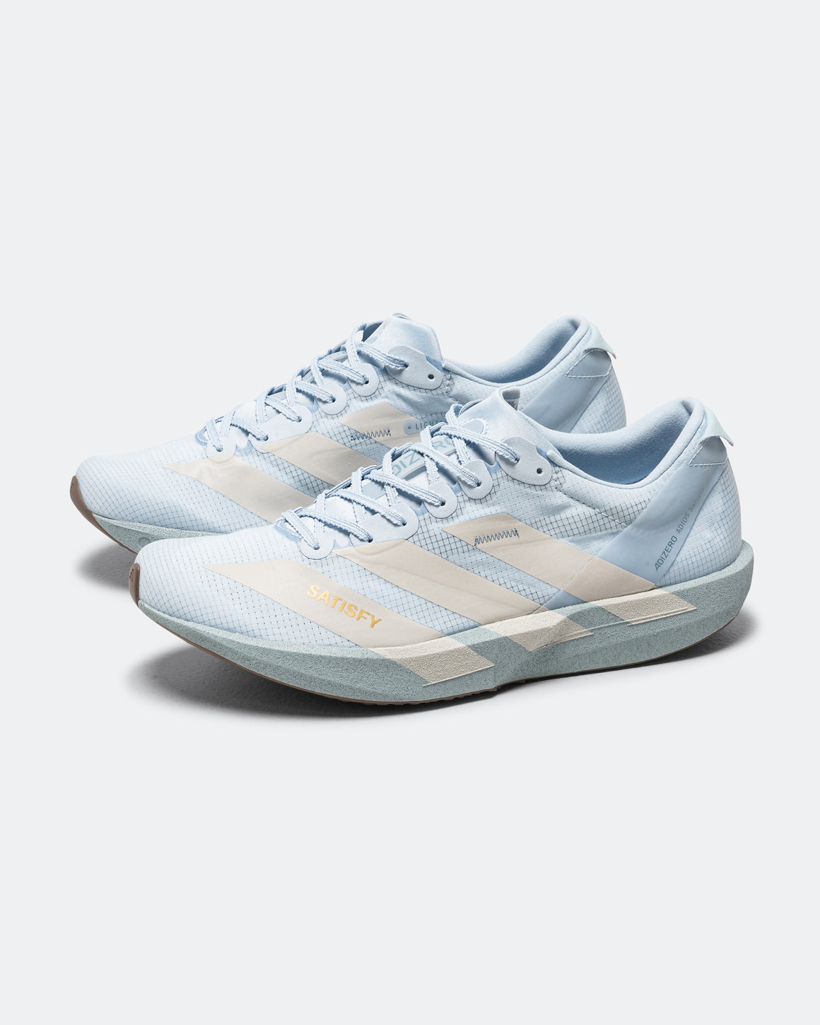 adidas - Mens Adizero Adios 9 x Satisfy - Wonder Blue/Pearl Metallic-Wonder Blue - Up There Athletics