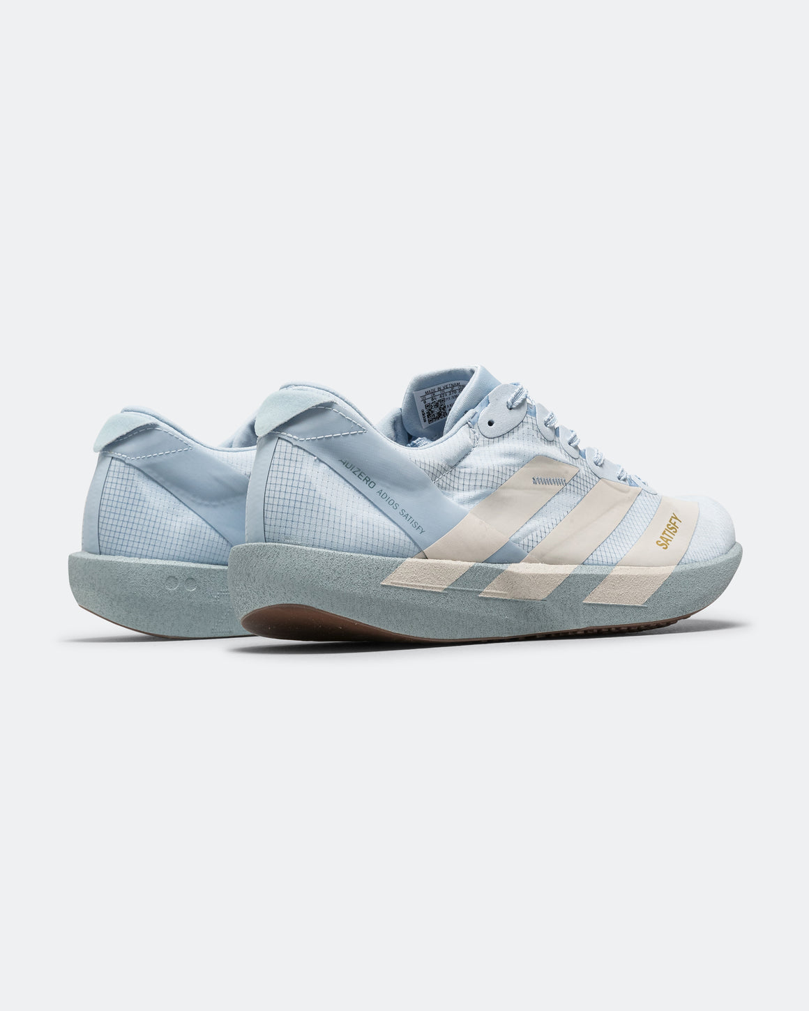 adidas - Mens Adizero Adios 9 x Satisfy - Wonder Blue/Pearl Metallic-Wonder Blue - Up There Athletics