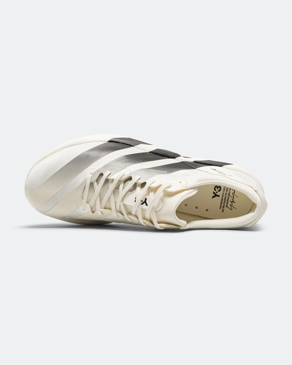 adidas - Adizero Adios 9 x Y-3 - Off White/Off White-Black - Up There Athletics