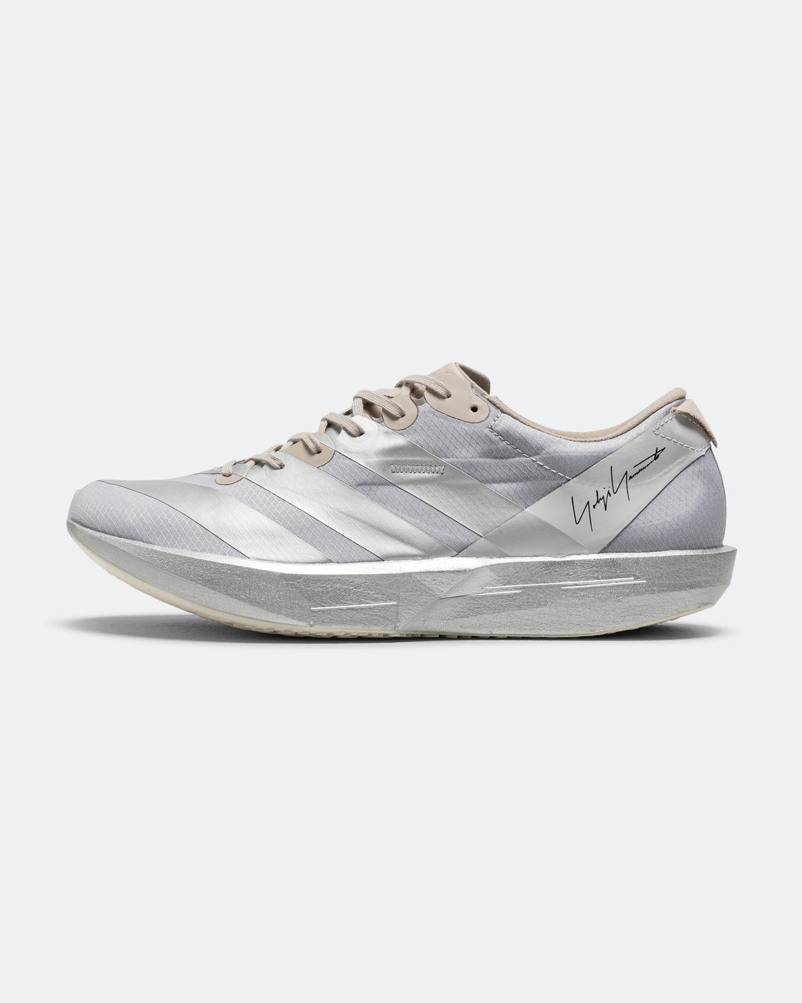 adidas - Adizero Adios 9 x Y-3 - Silver Metallic/Silver Metallic-Light Brown - Up There Athletics