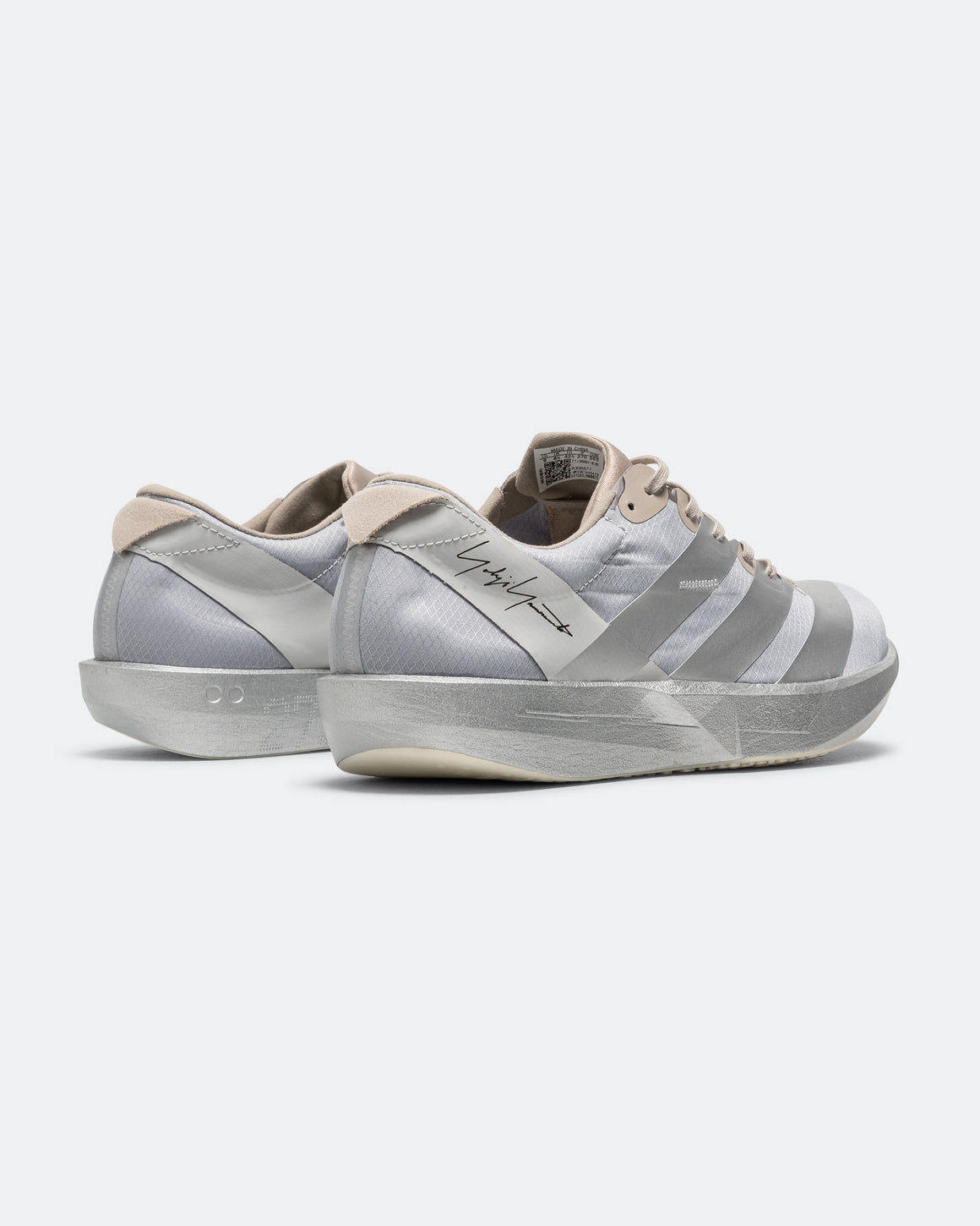 adidas - Adizero Adios 9 x Y-3 - Silver Metallic/Silver Metallic-Light Brown - Up There Athletics